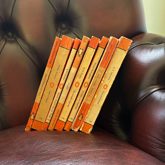 A Set of 8 Orange Penguin Softcovers!