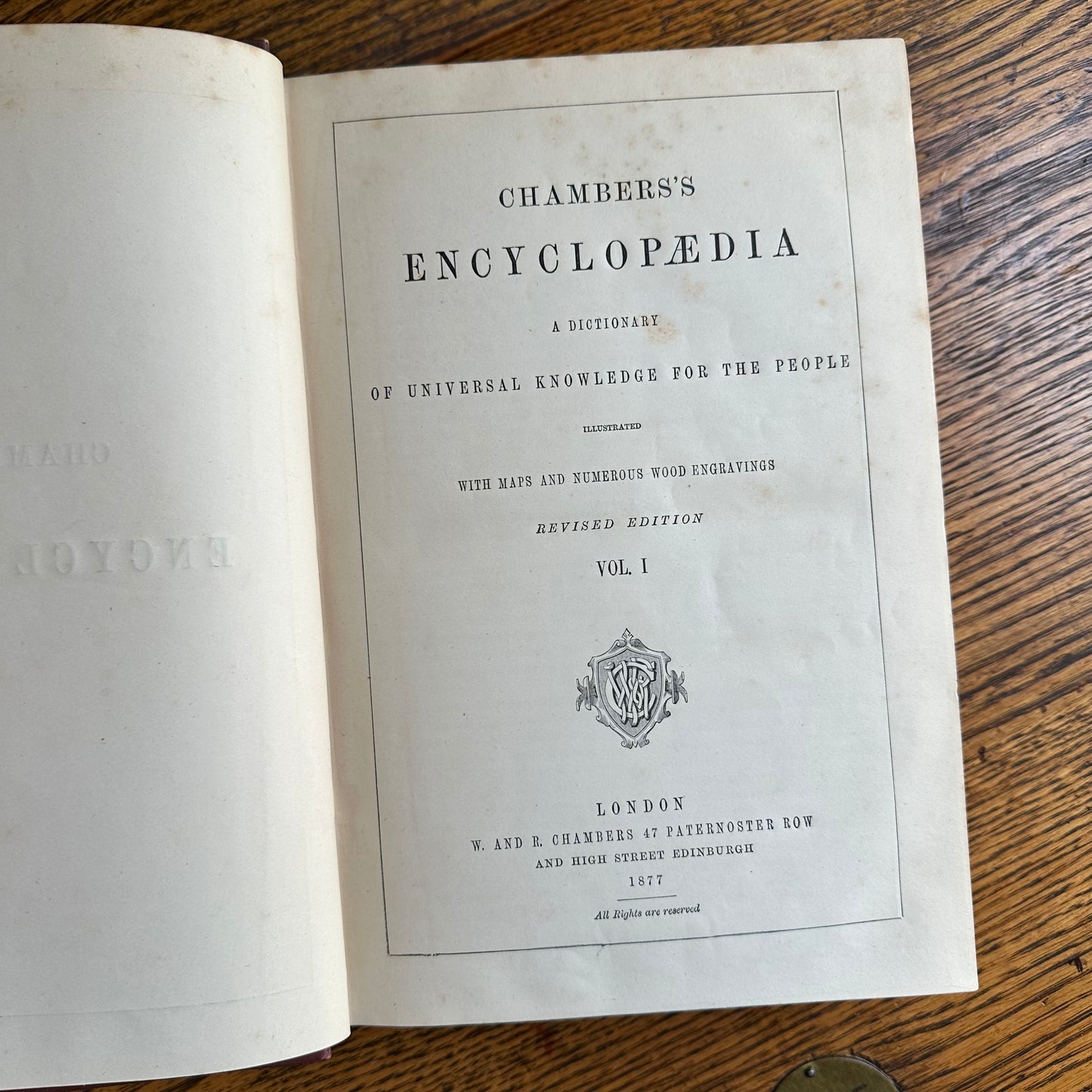 Chambers’s Encyclopaedia - 1877 - in 10 Volumes