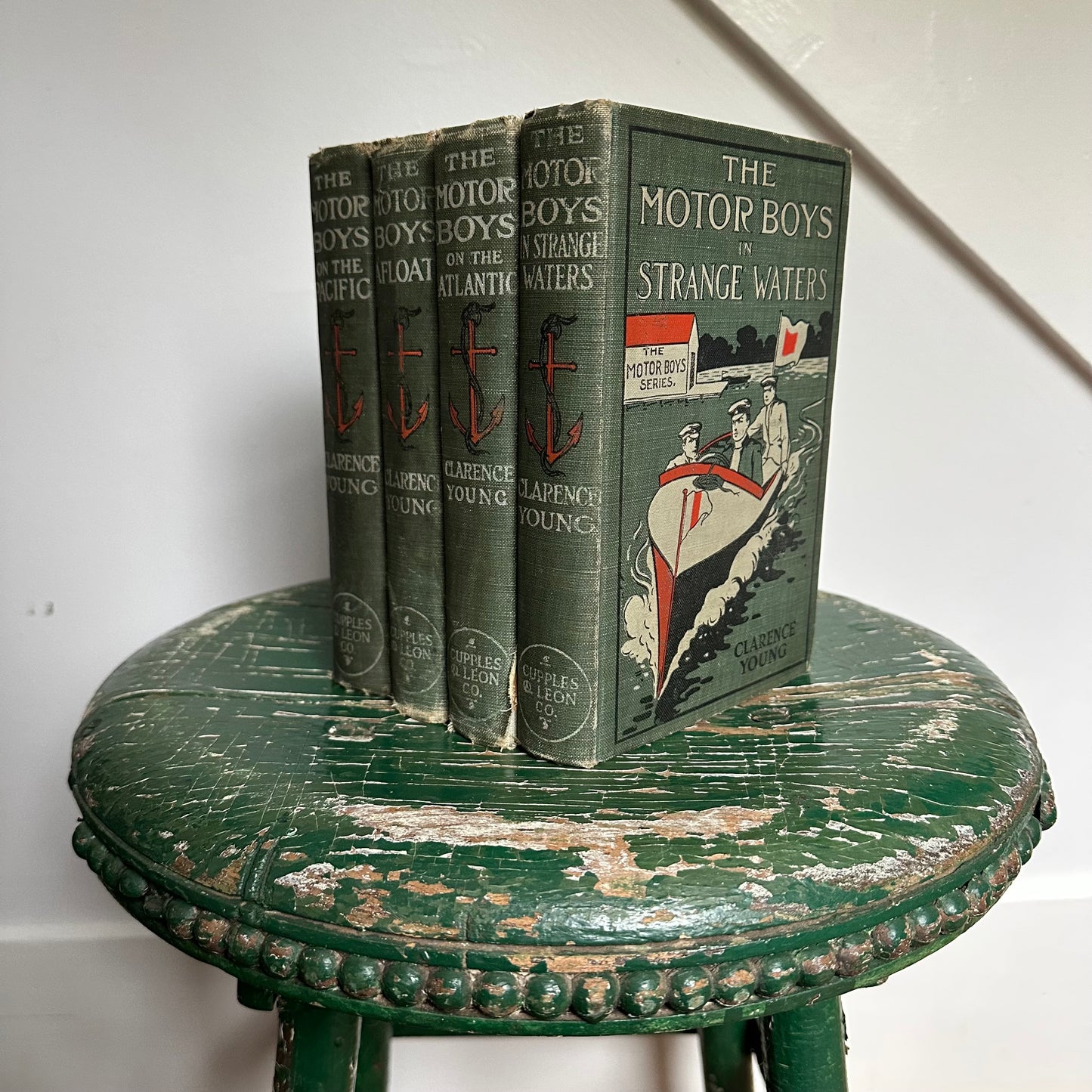A Set of Four Antique Motor Boys Books from the early 1900s