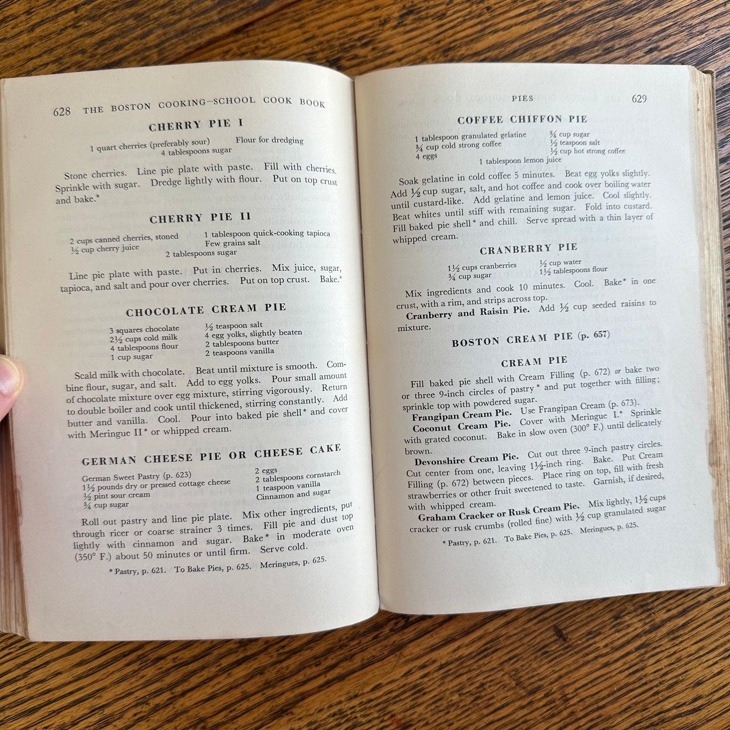 The Boston Cooking School Cook Book by Fannie Farmer - 1938