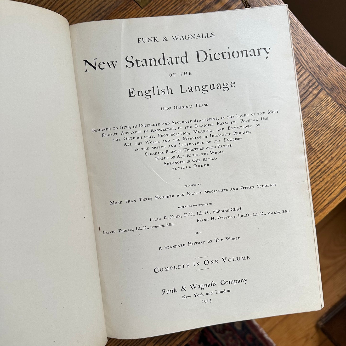 Funk & Wagnalls New Standard Dictionary - 1913