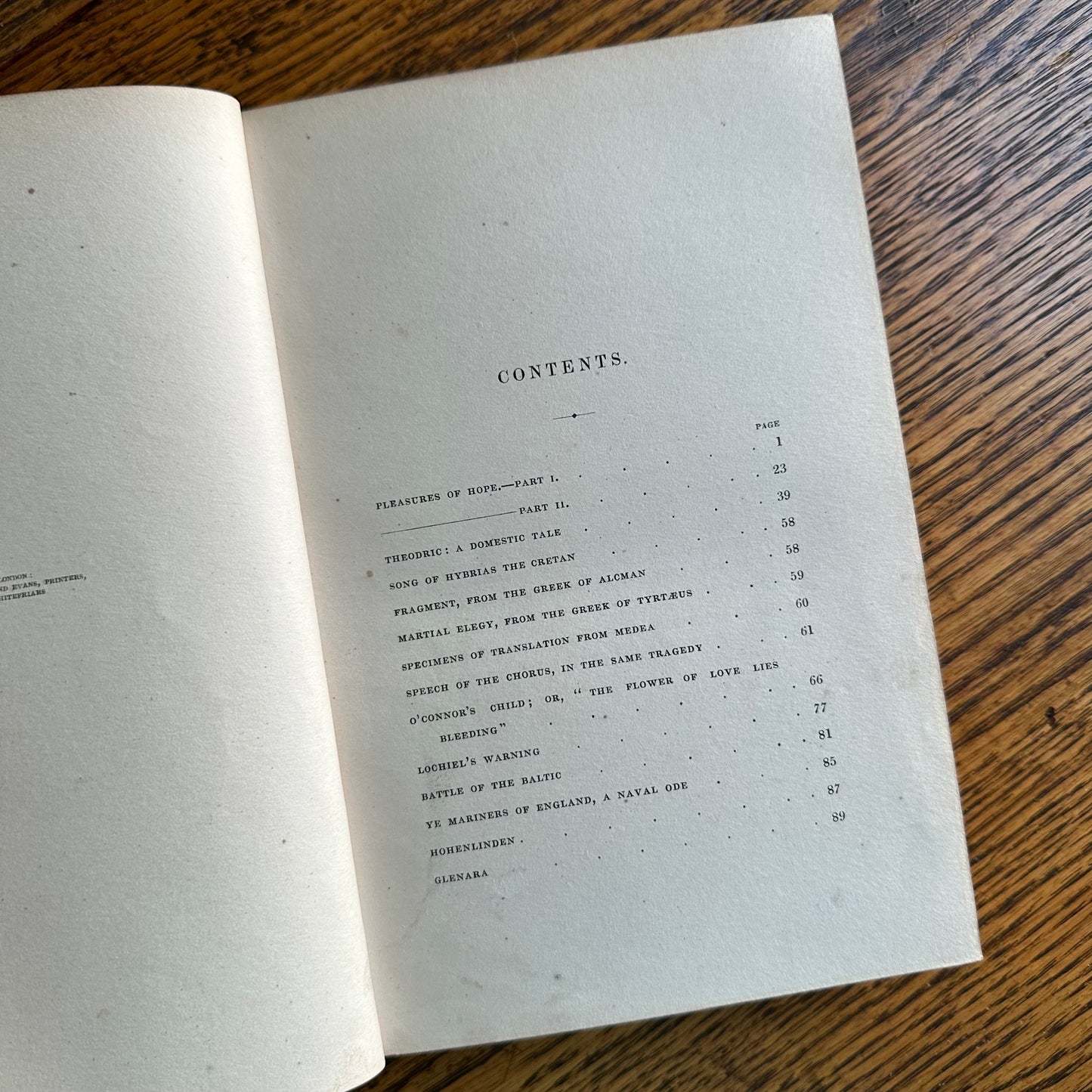 The 1838 Works of Scottish Poet Thomas Campbell