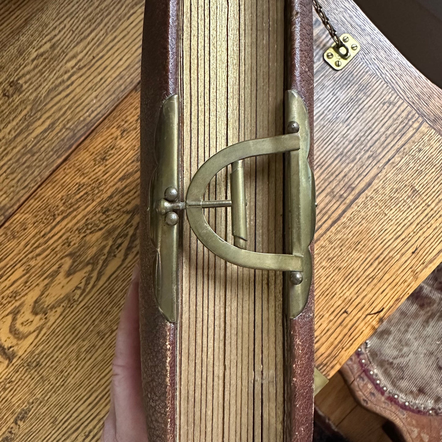 Victorian-Era Leather Photo Album with 59 Portrait Photos