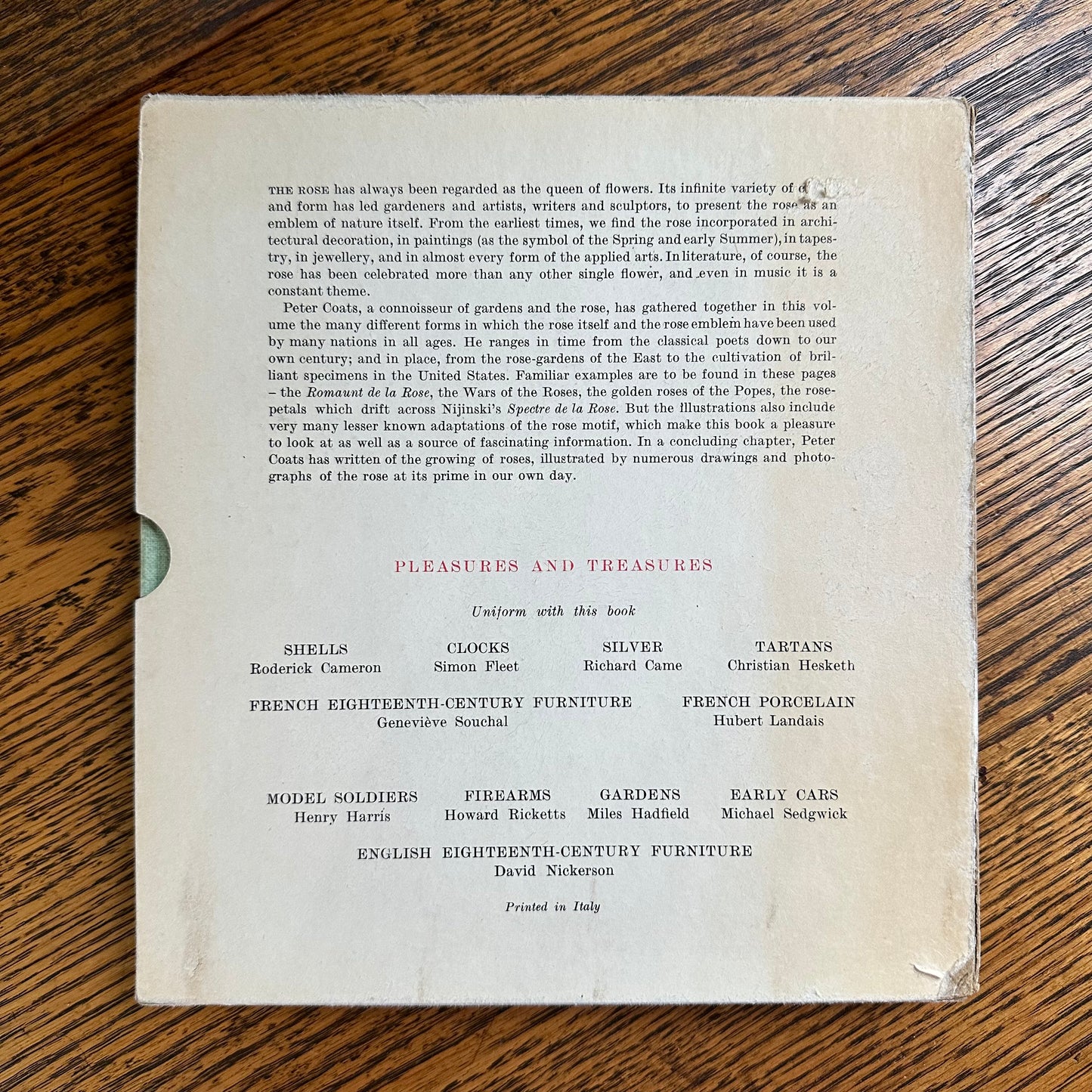 Peter Coats’ Roses: Pleasures and Treasures - 1962