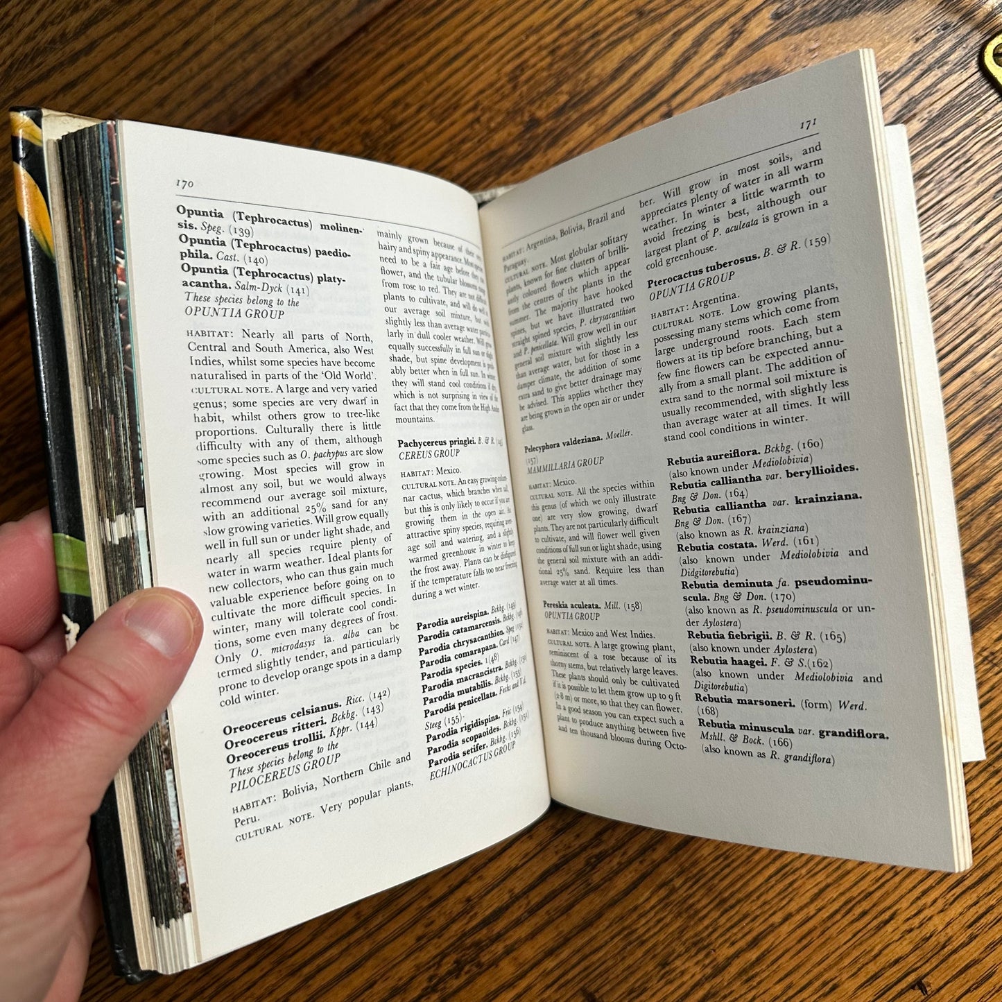 SIGNED 1978 Pocket Encyclopedia of Cacti in Color!