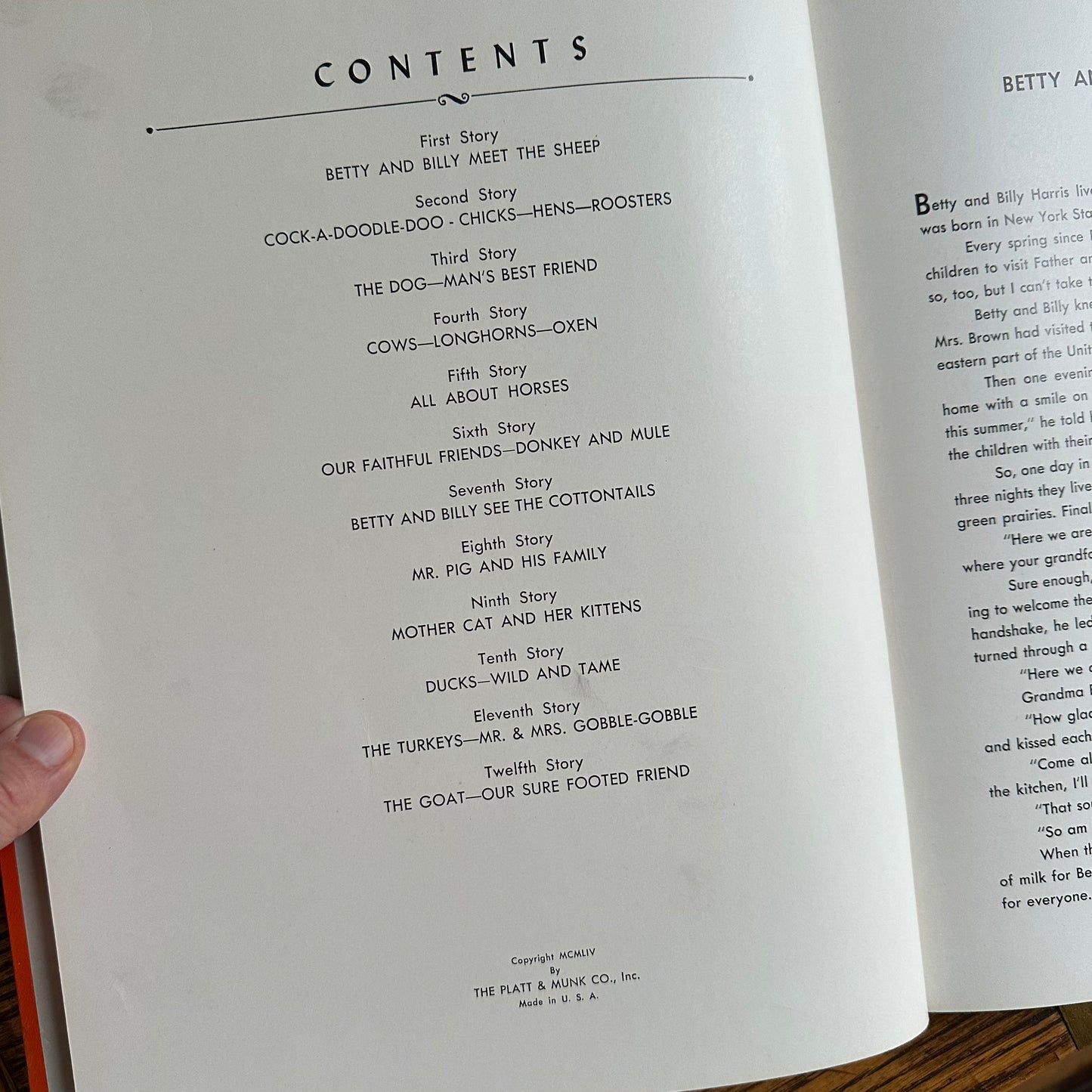 Animal Story Book - 1954