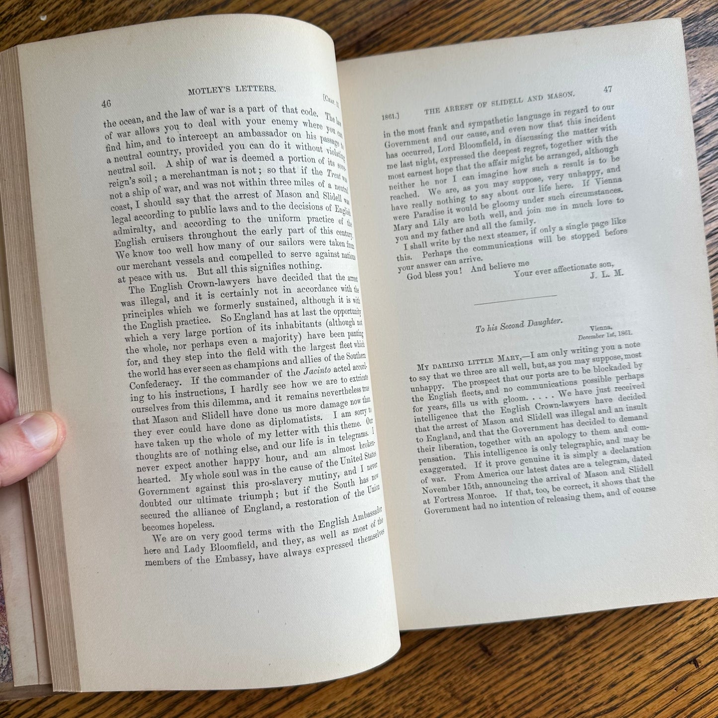 19th Century Books with Leather Covers & Marbled Page Ends