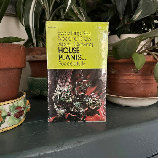 Everything You Need to Know About Growing House Plants… Successfully – 1970s Boxed Set of 4 Vintage Gardening Paperbacks – Still Sealed