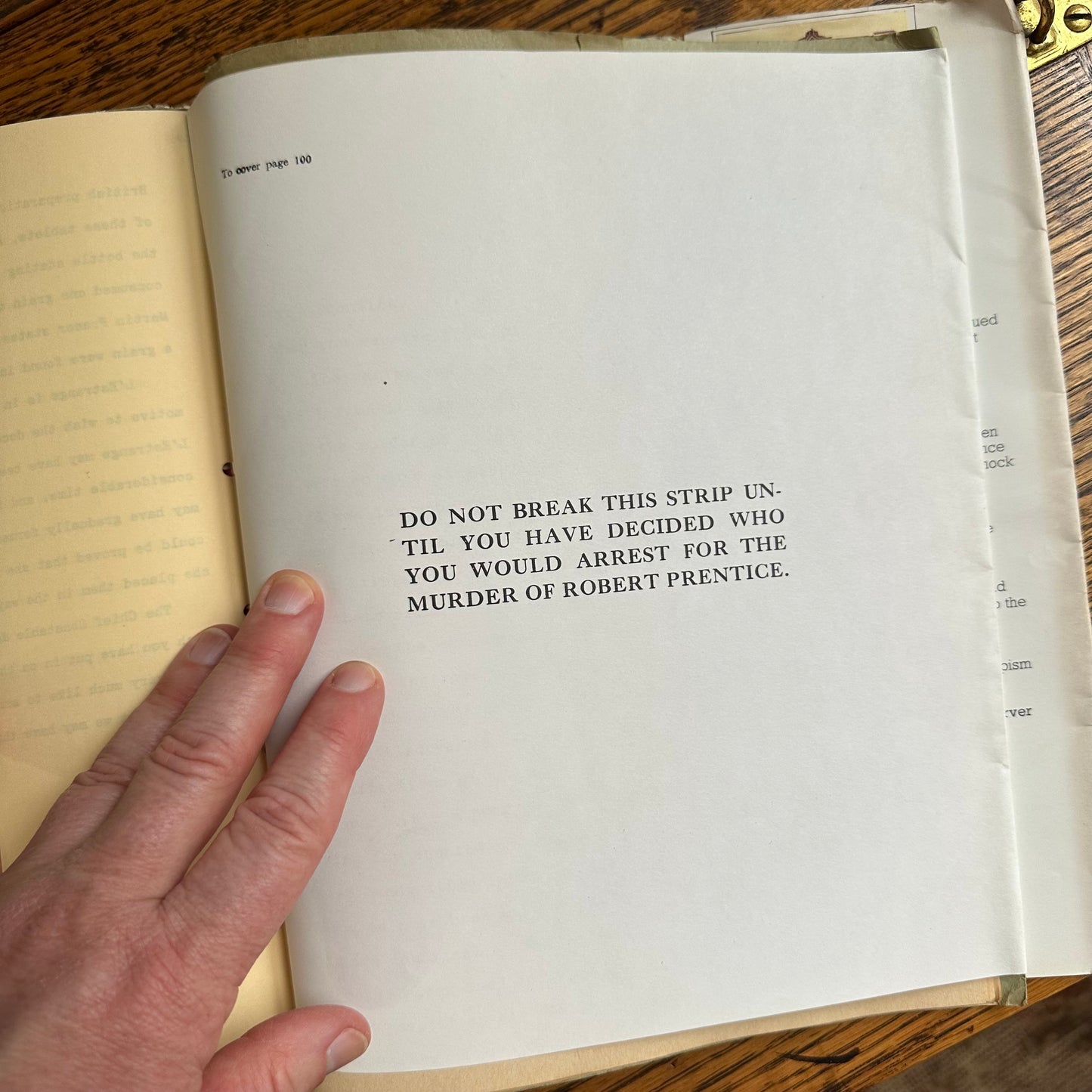 The 1980 Crime Dossier Who Killed Robert Prentice?