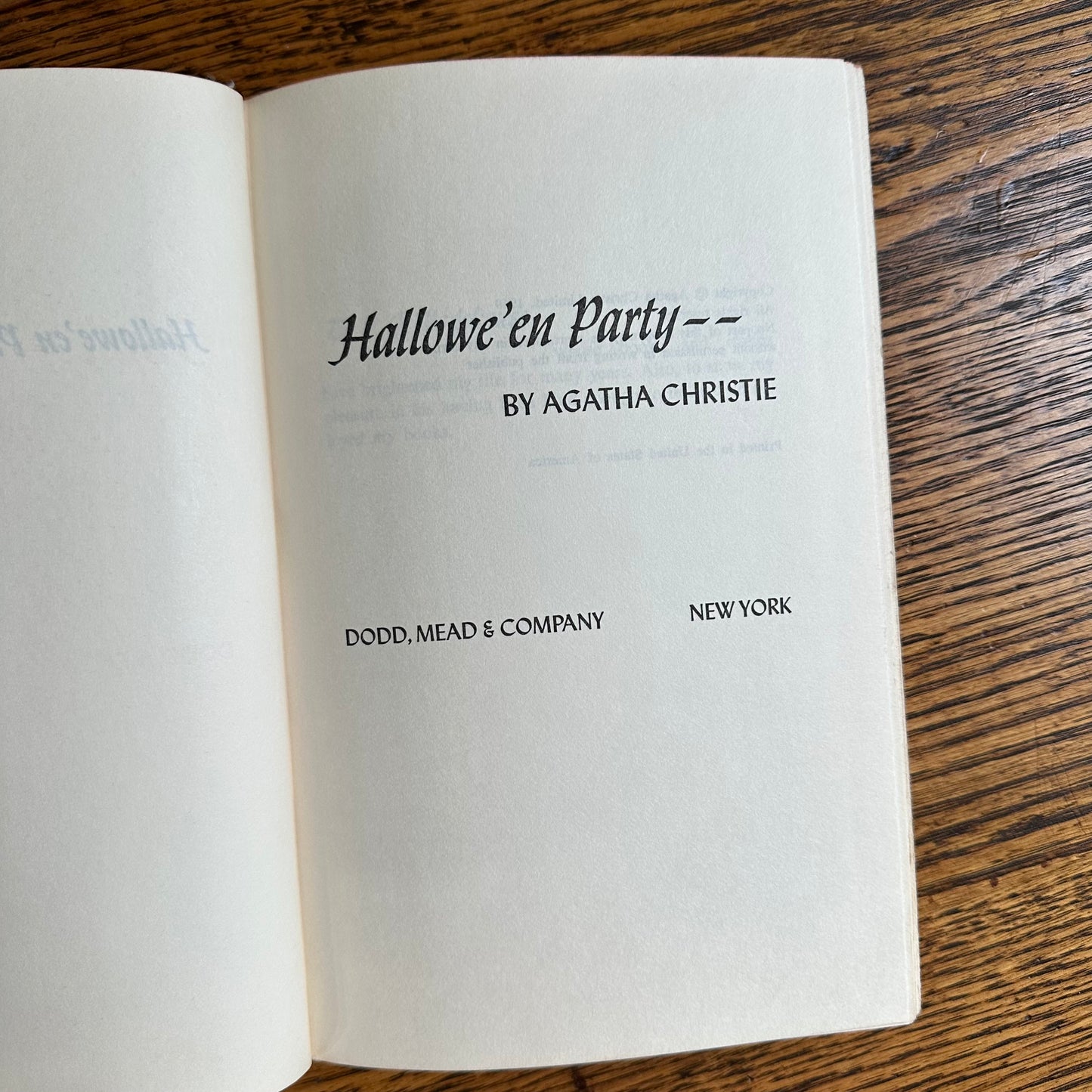 A Set of Two Vintage Agatha Christie Hardbacks for Halloween!