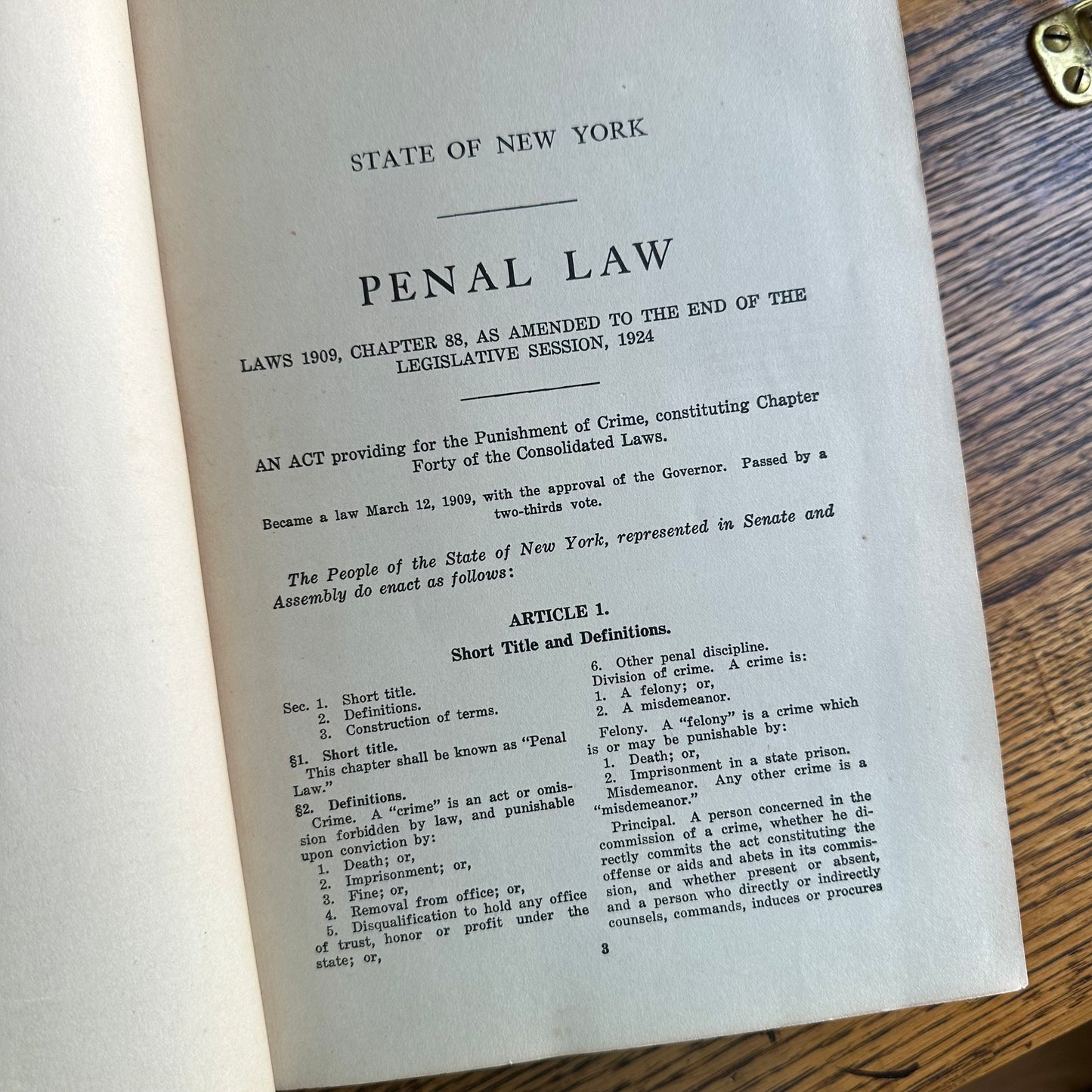 The 1928 Policeman’s Legal Guide - An Almost-Antique Textbook for the Benefit of Policemen Studying for Promotion