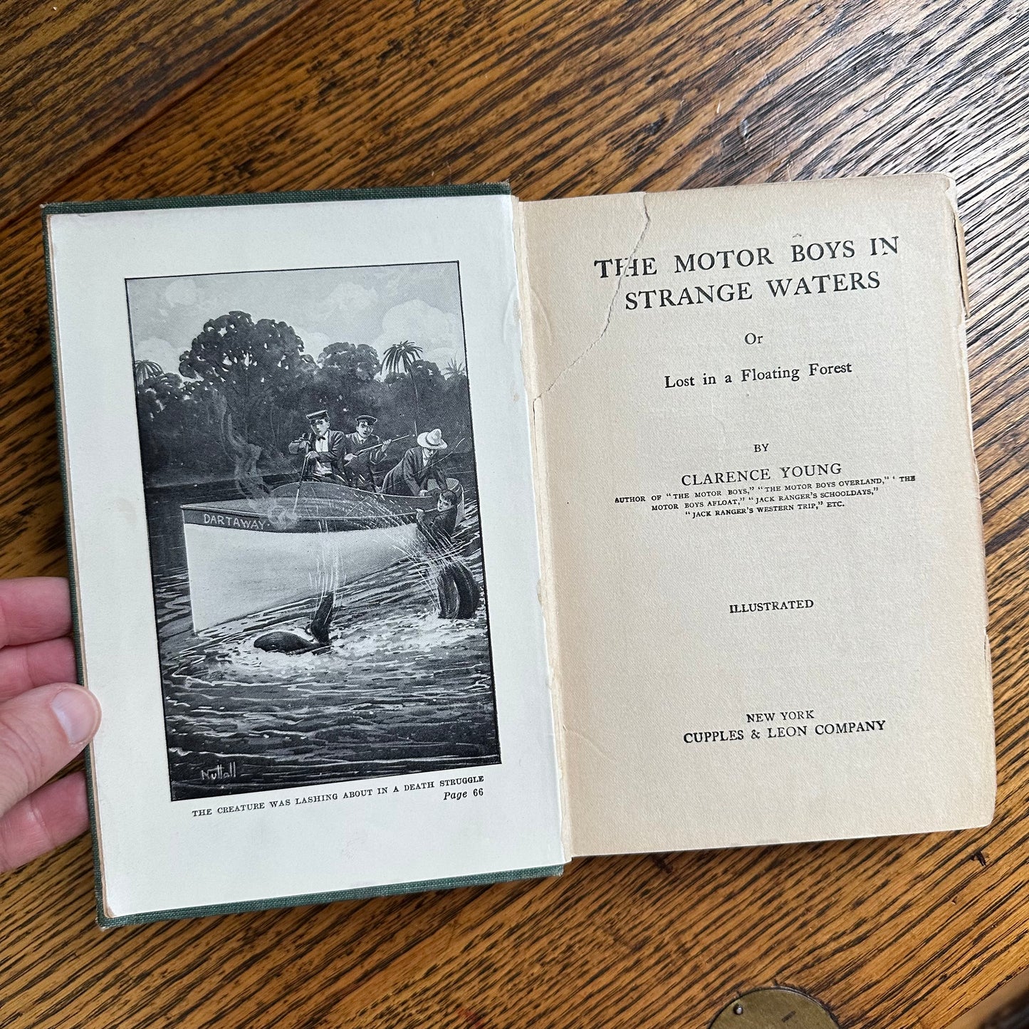 A Set of Four Antique Motor Boys Books from the early 1900s