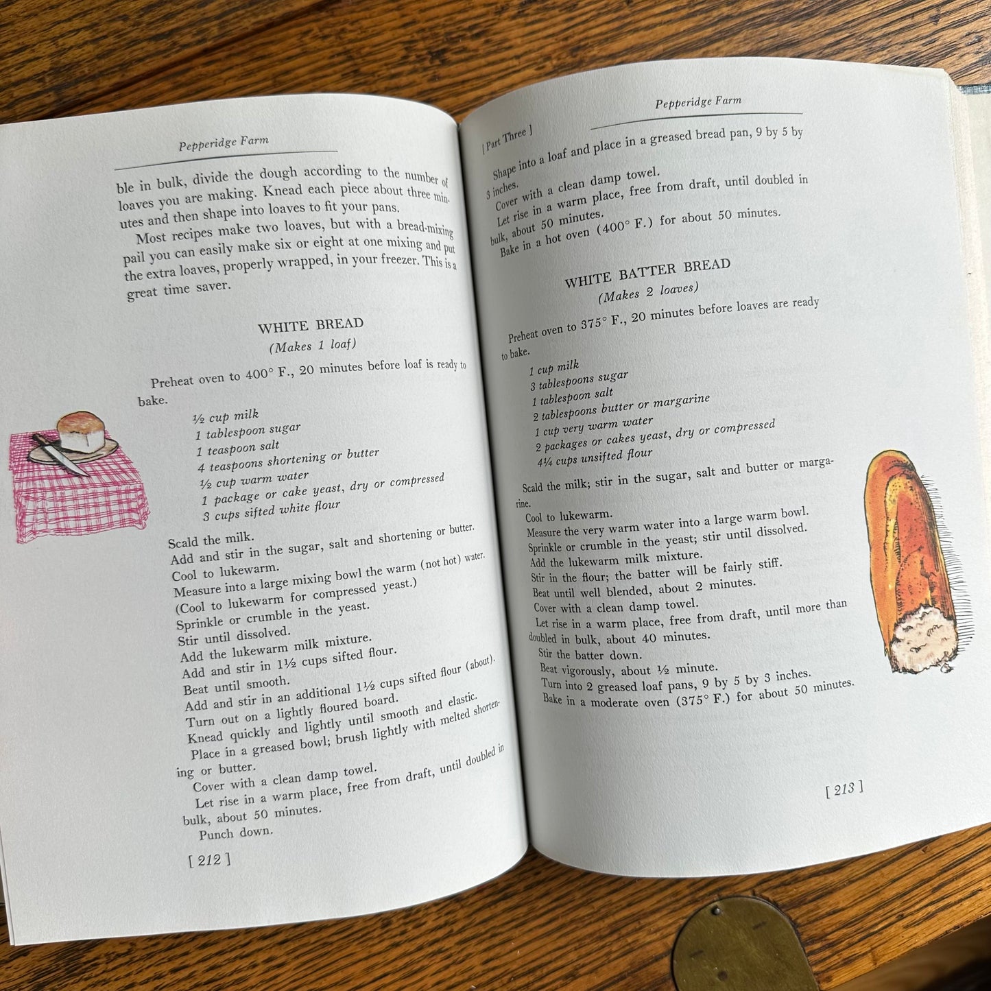 Beautifully Illustrated Vintage Pepperidge Farm Cookbook, 1963