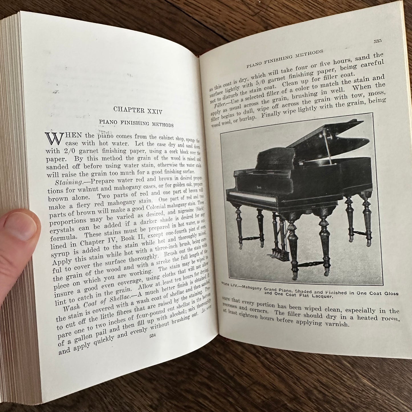 Furniture Finishing, Decoration & Patching, Pattou & Vaughn 1944 Hardcover Book