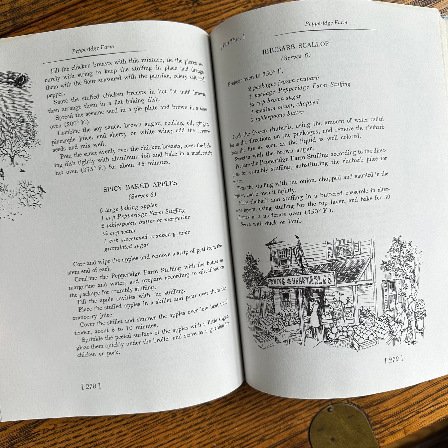 Beautifully Illustrated Vintage Pepperidge Farm Cookbook, 1963