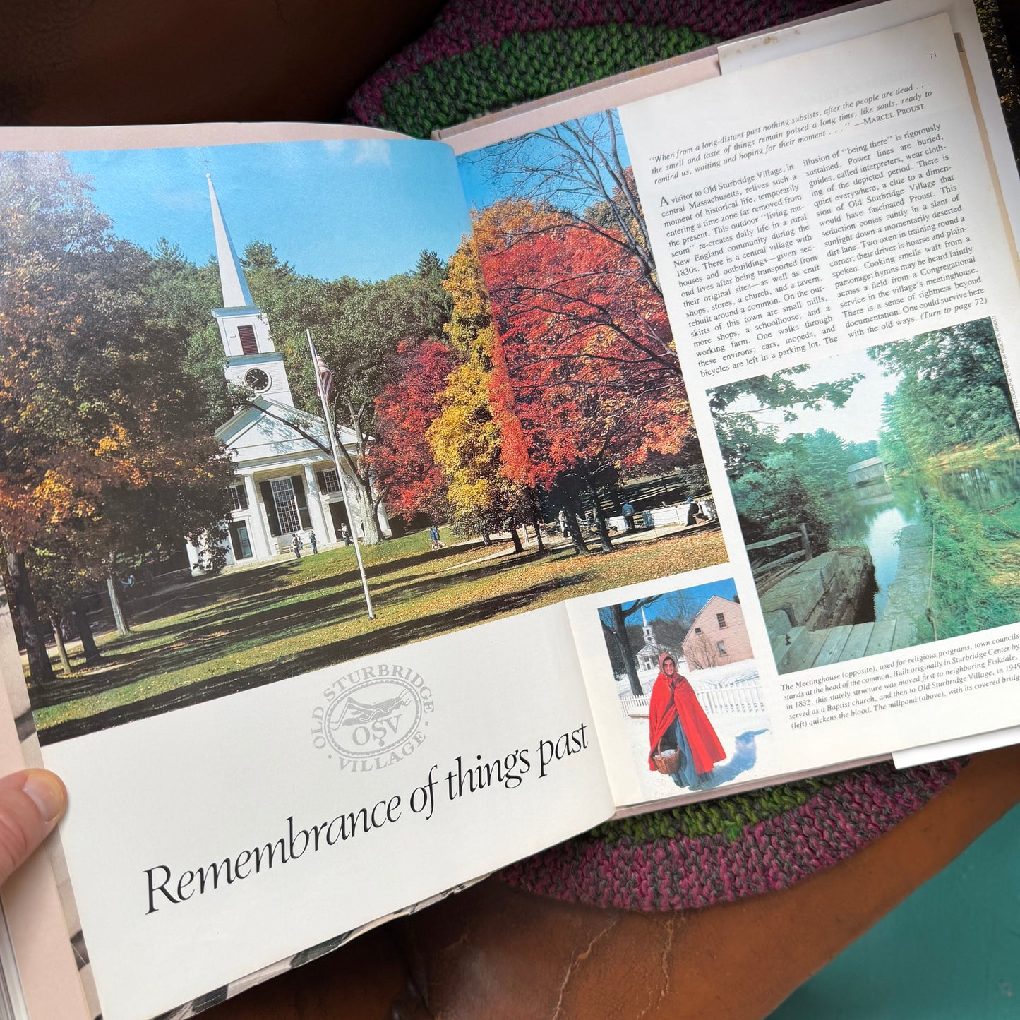 Old Sturbridge Village Coffee Table Book | 1996 Harry N Abrams Hardcover | Colonial New England History | Massachusetts Photography Book