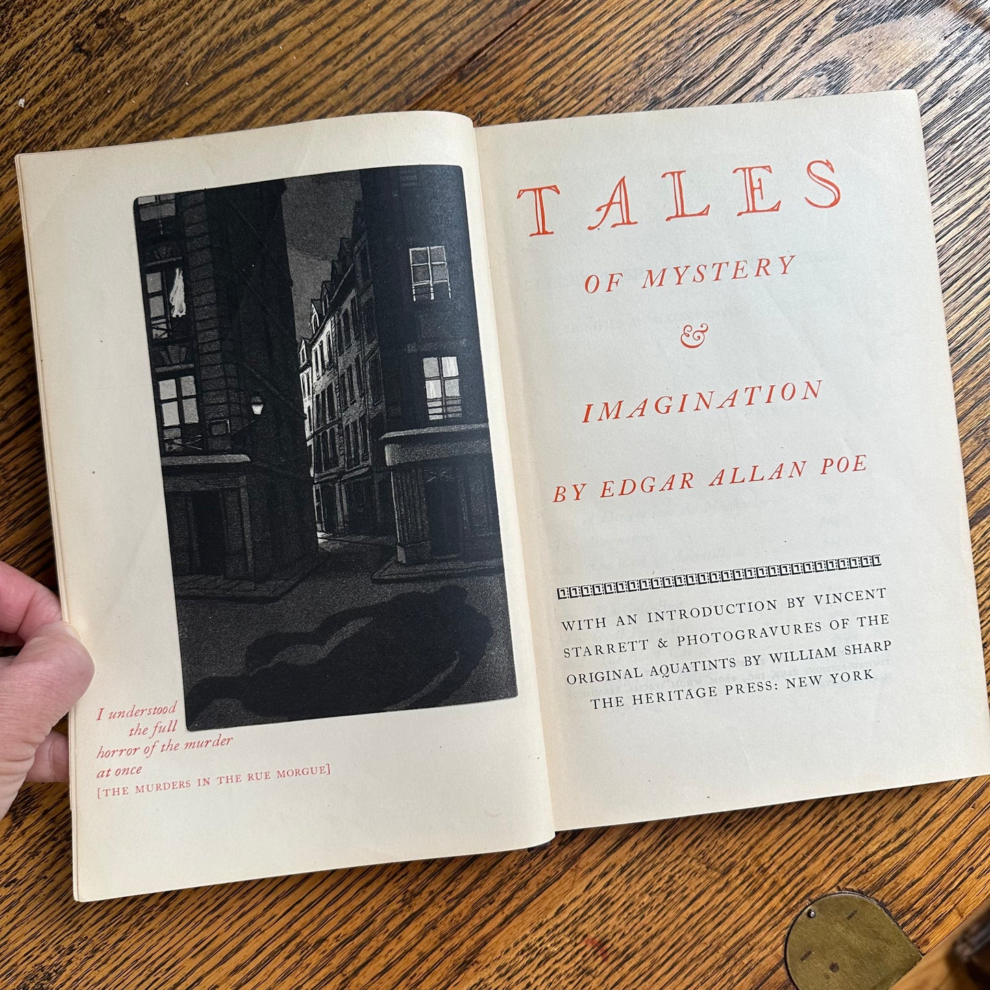 A Unique, Mended, 1941 copy of Edgar Allan Poe’s Tales of Mystery & Imagination