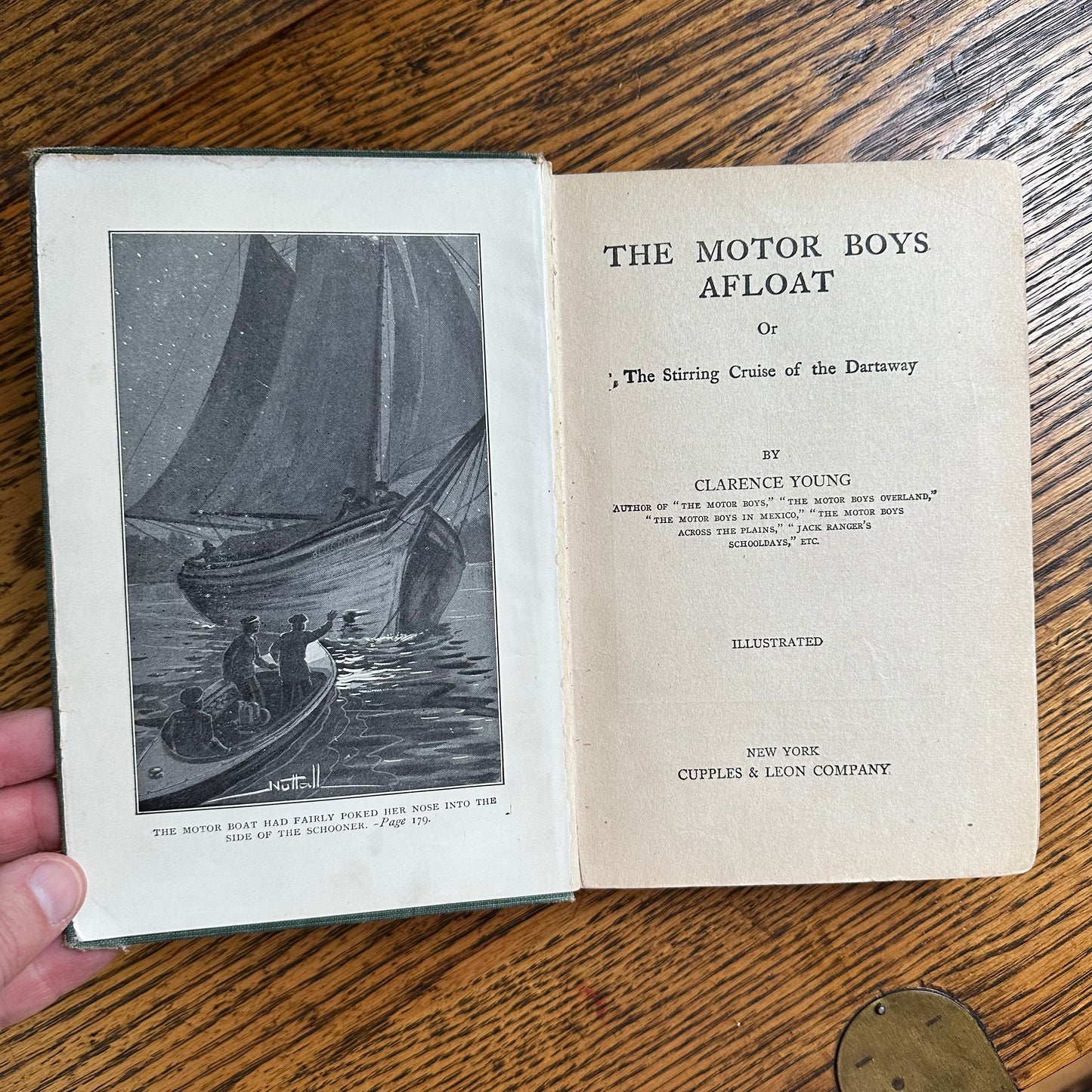 A Set of Four Antique Motor Boys Books from the early 1900s