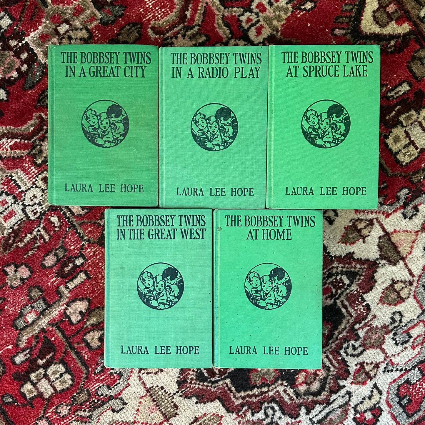 5 Bobbsey Twins Books from the Early 1900s