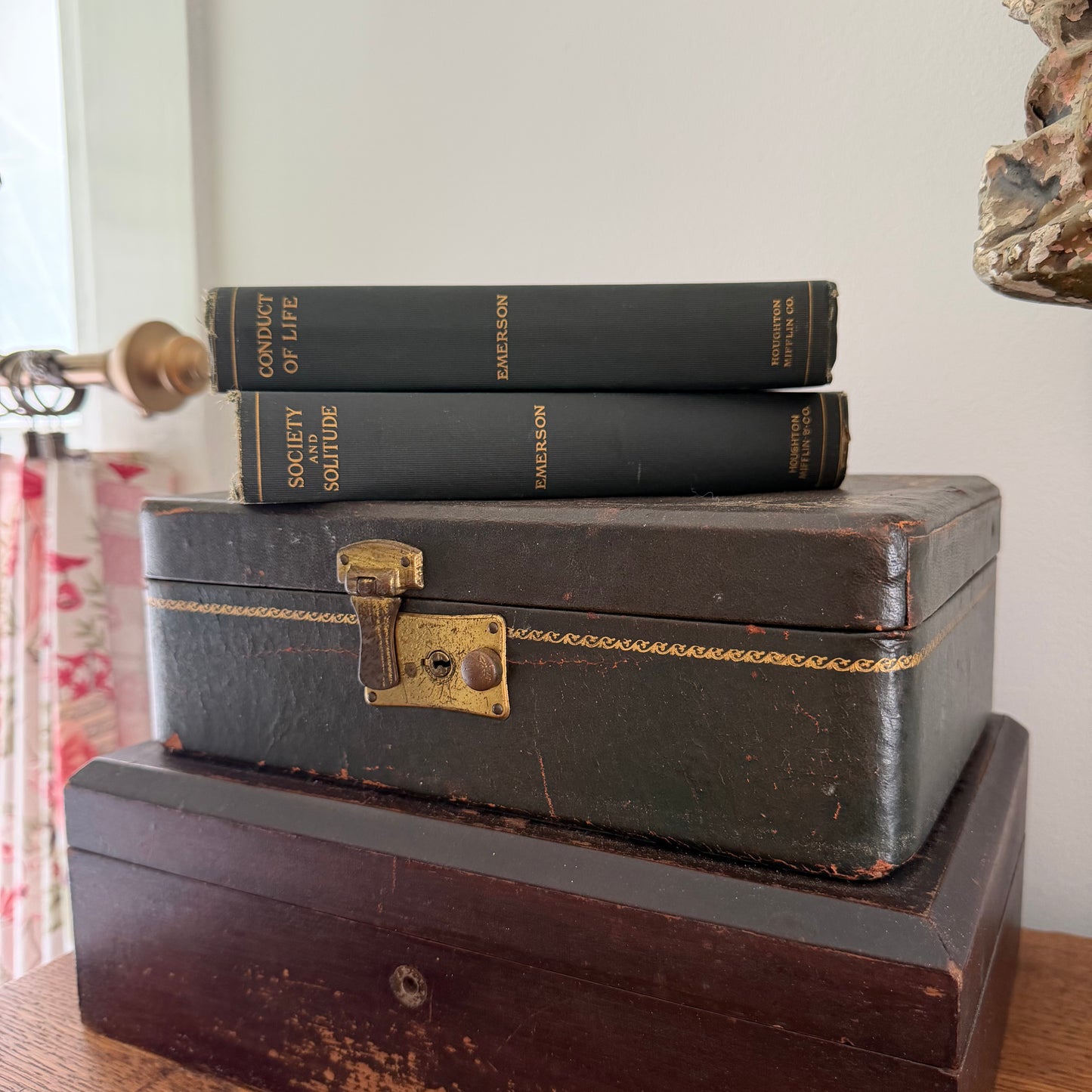 The Complete Works of Ralph Waldo Emerson Volumes 6 & 7 | Houghton Mifflin 1904 | Conduct of Life | Society and Solitude | Antique Book Set