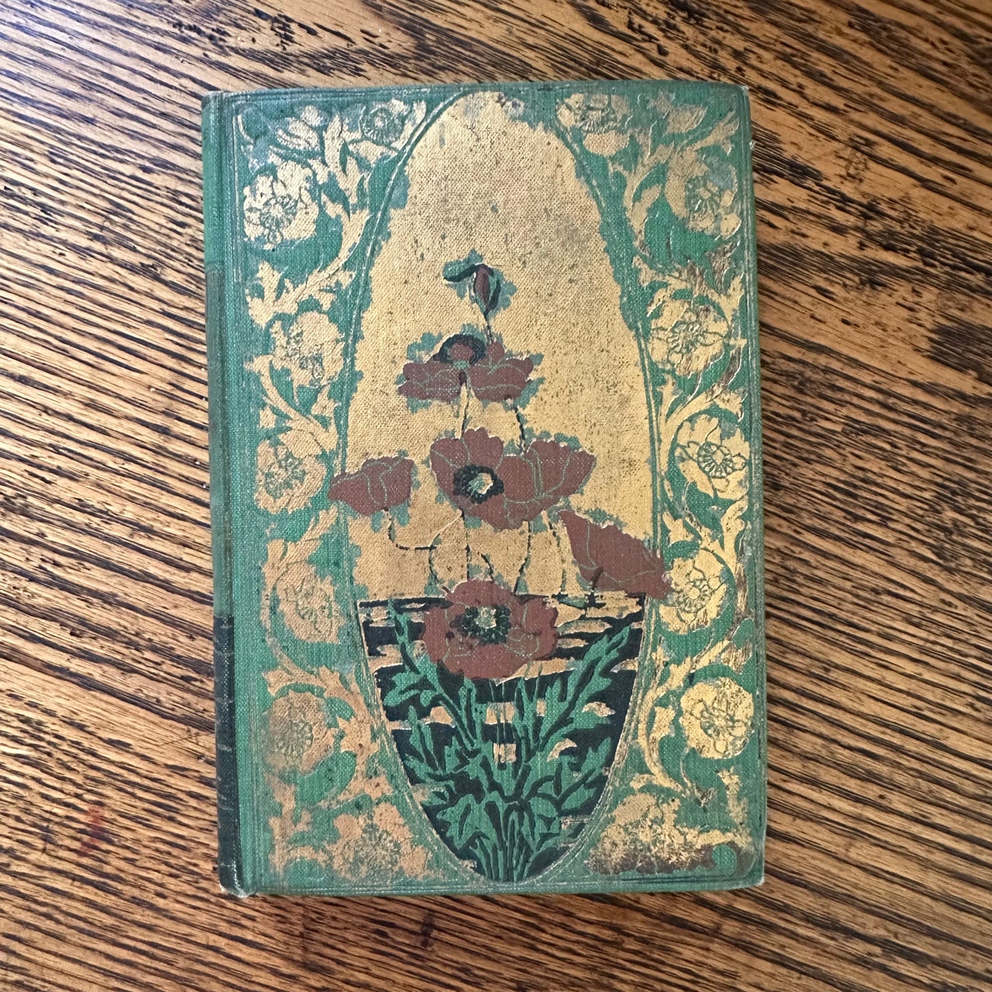 Victorian Antique Book Set - 1888-1912 - Green Decorative Books for Reading and Decorating
