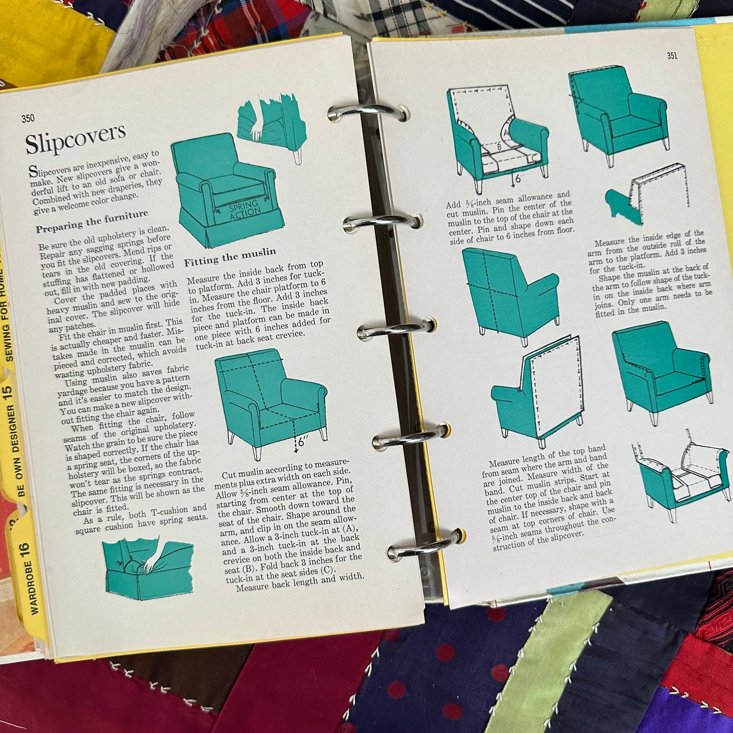 The 1970 Better Homes and Gardens Sewing Book Binder