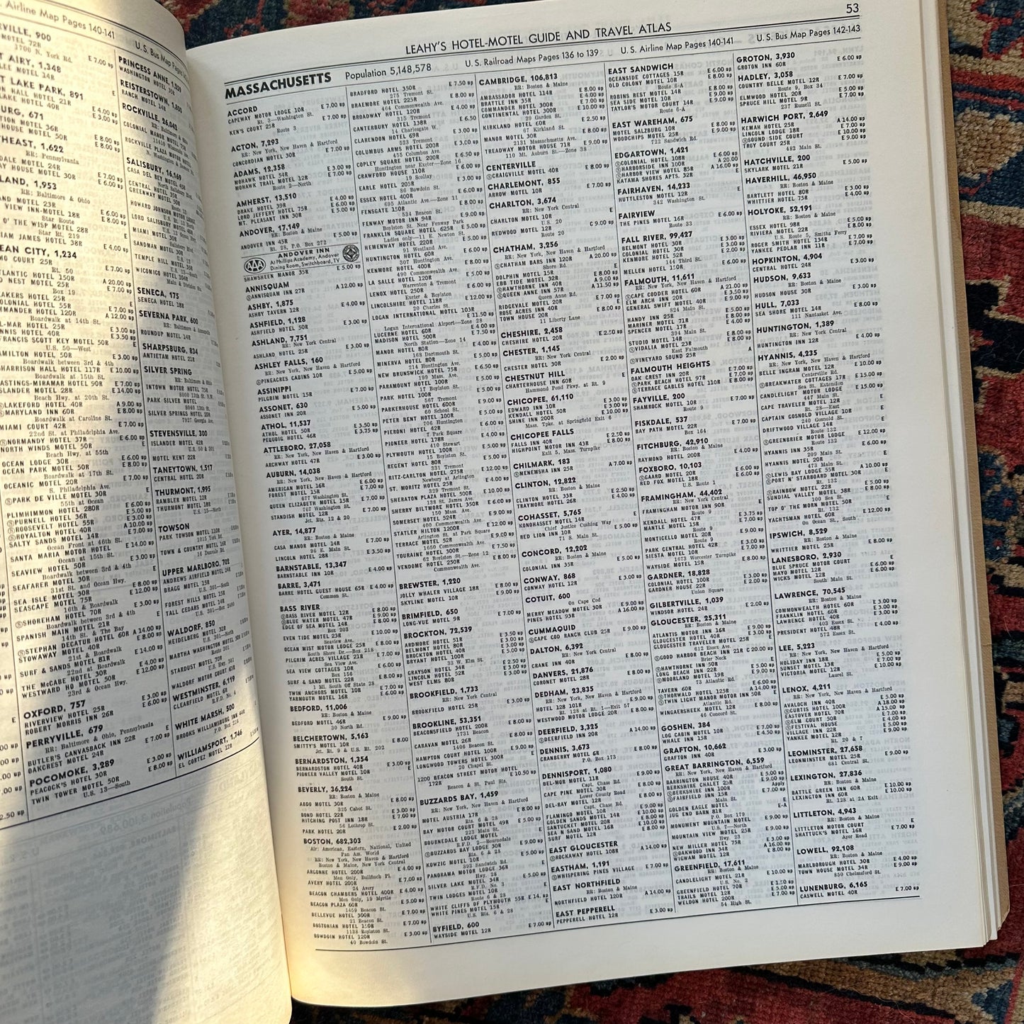 Leahy’s 1961 Hotel & Motel Guide and Travel Atlas