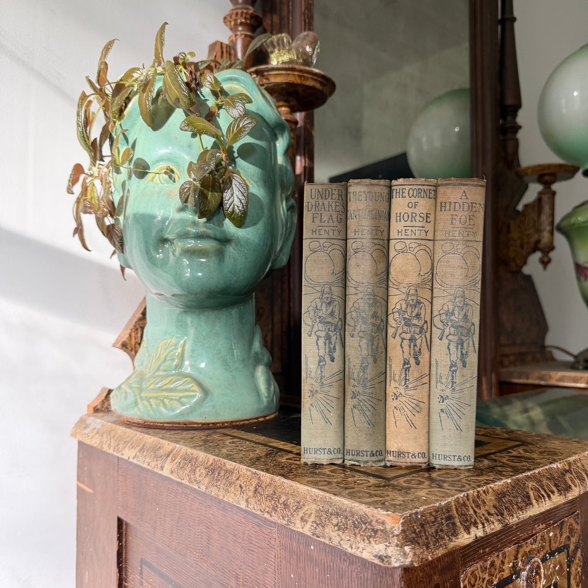 G. A. Henty, 4 Antique Adventure Novels, 135–145 Years Old — Hurst & Co. | A Hidden Foe, The Young Carthaginian, Under Drake’s Flag & The Cornet of Horse