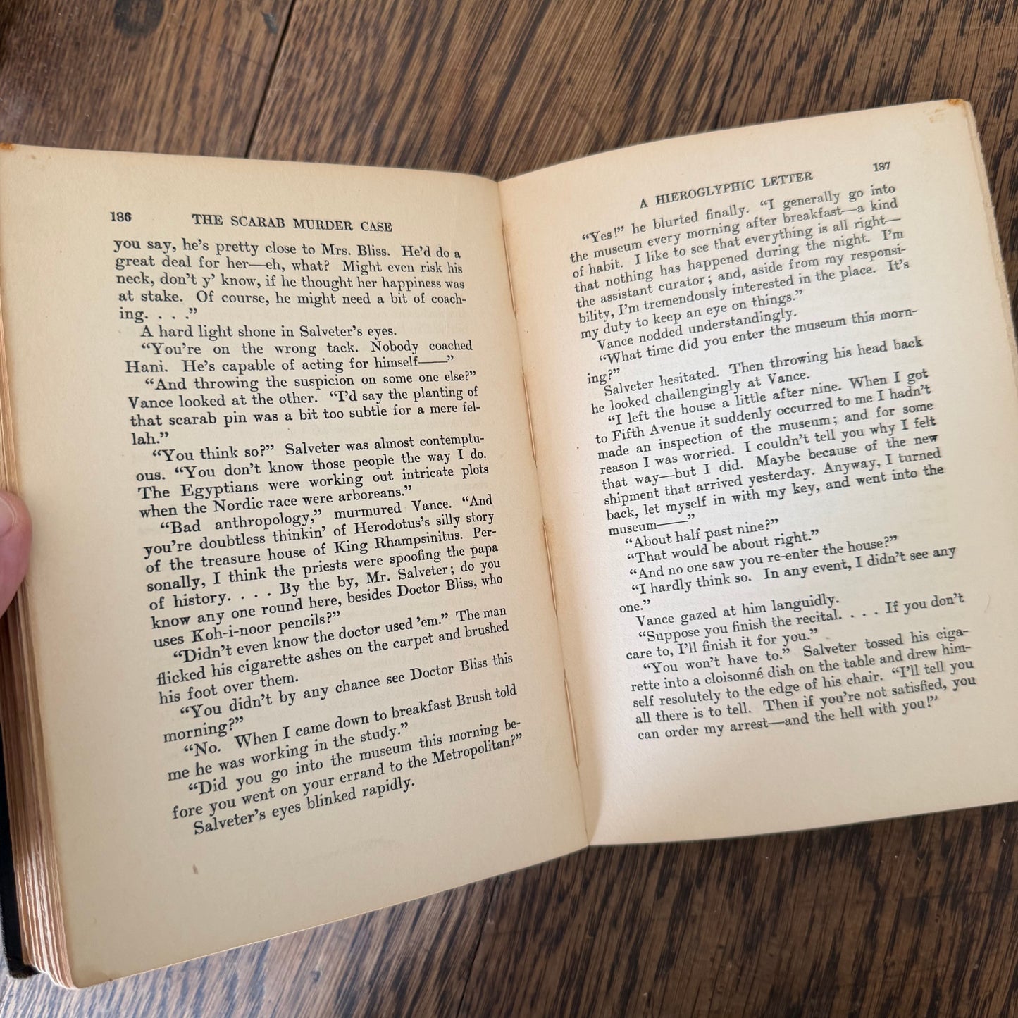 Set of 6 Philo Vance Vintage Mystery Books by S.S. Van Dine - 1927-1939