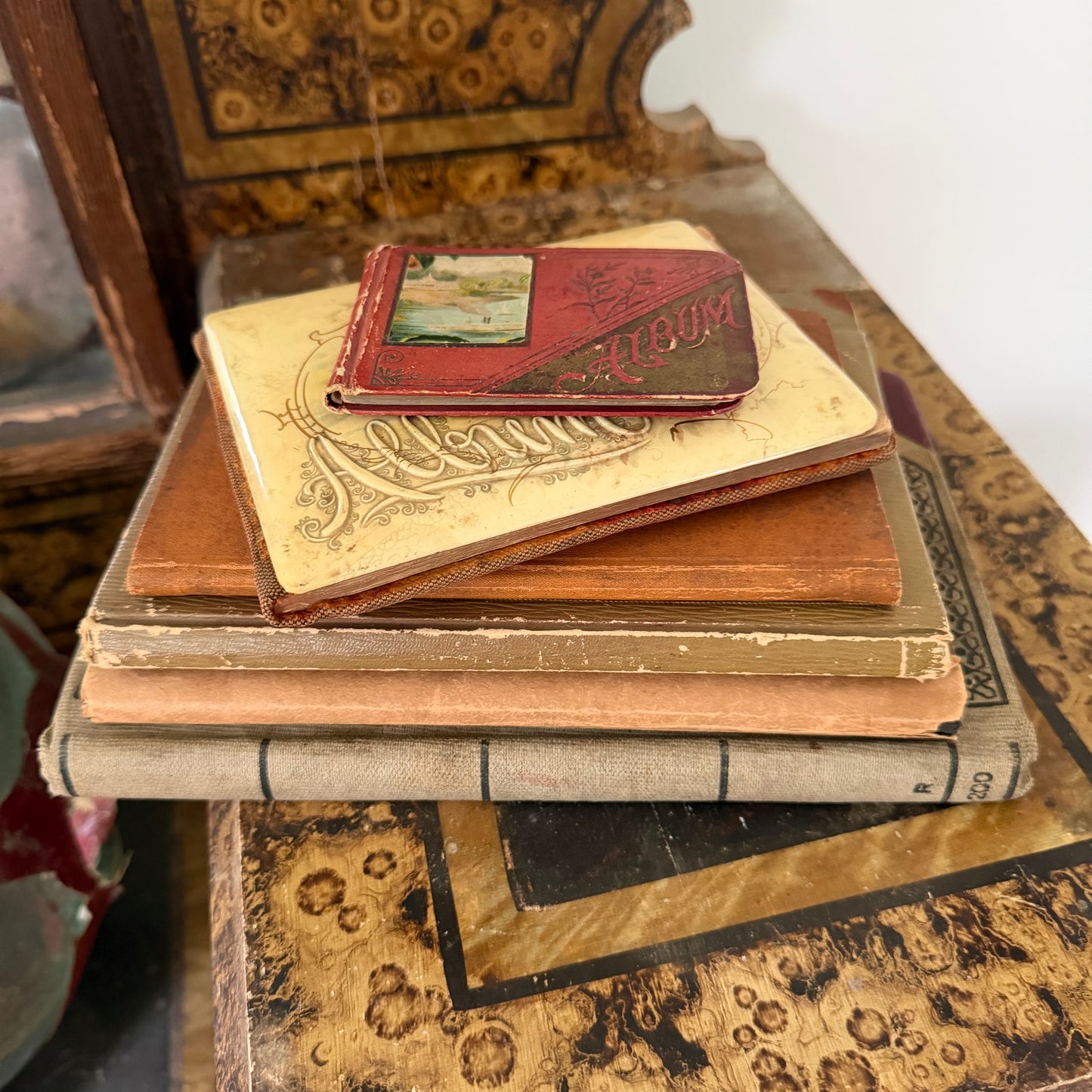 Victorian Autograph Albums 1889–1914 + 1930s Scrapbook + 1928 Ledger + NH Court Record Book Antique Paper Ephemera Collection