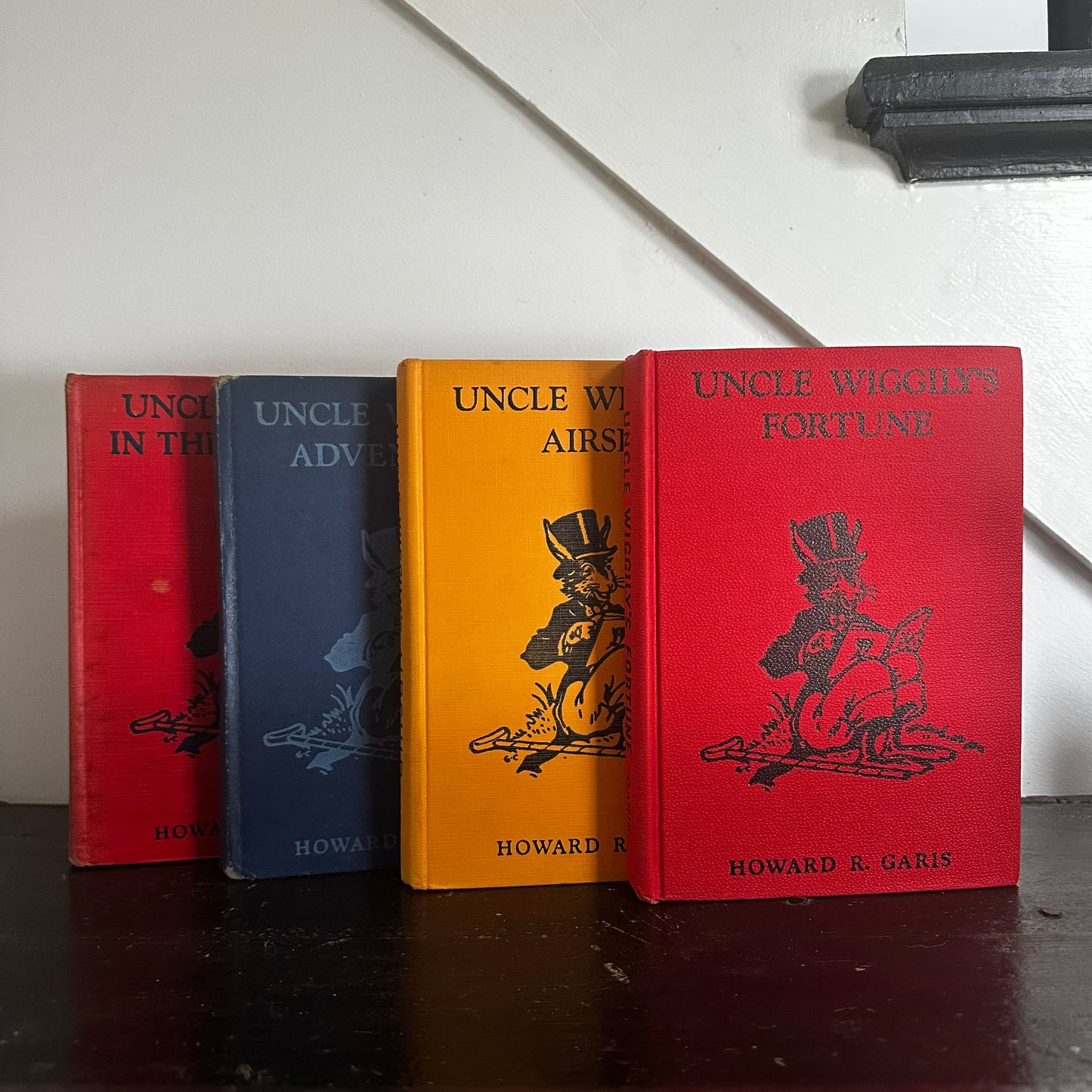 Set of 4 Uncle Wiggily Books (1939–1942) — Howard R. Garis — Illustrated by Elmer Rache — Vintage Children’s Books — Platt & Munk