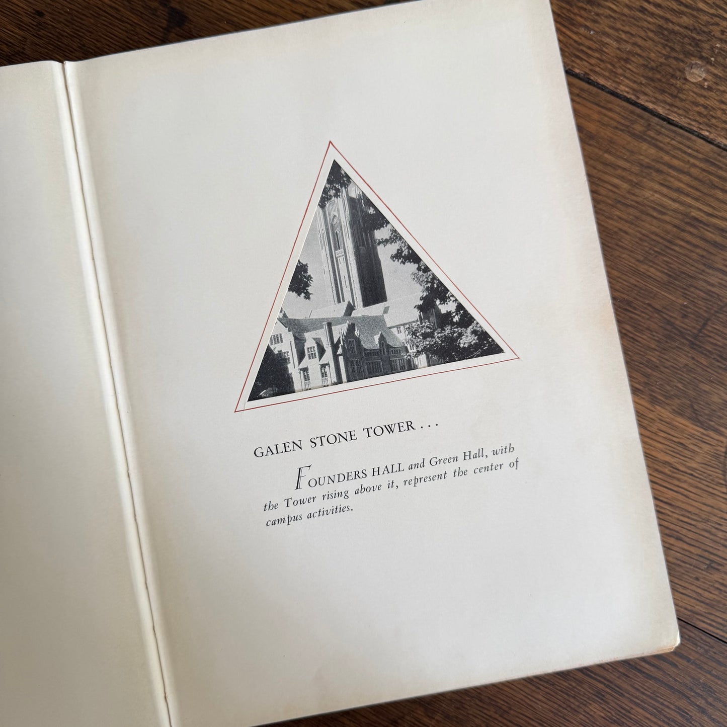Wellesley Legenda 1934 Yearbook with Brass Bookmark, Wellesley College Massachusetts, The Northfield Hotel Reading Room Copy
