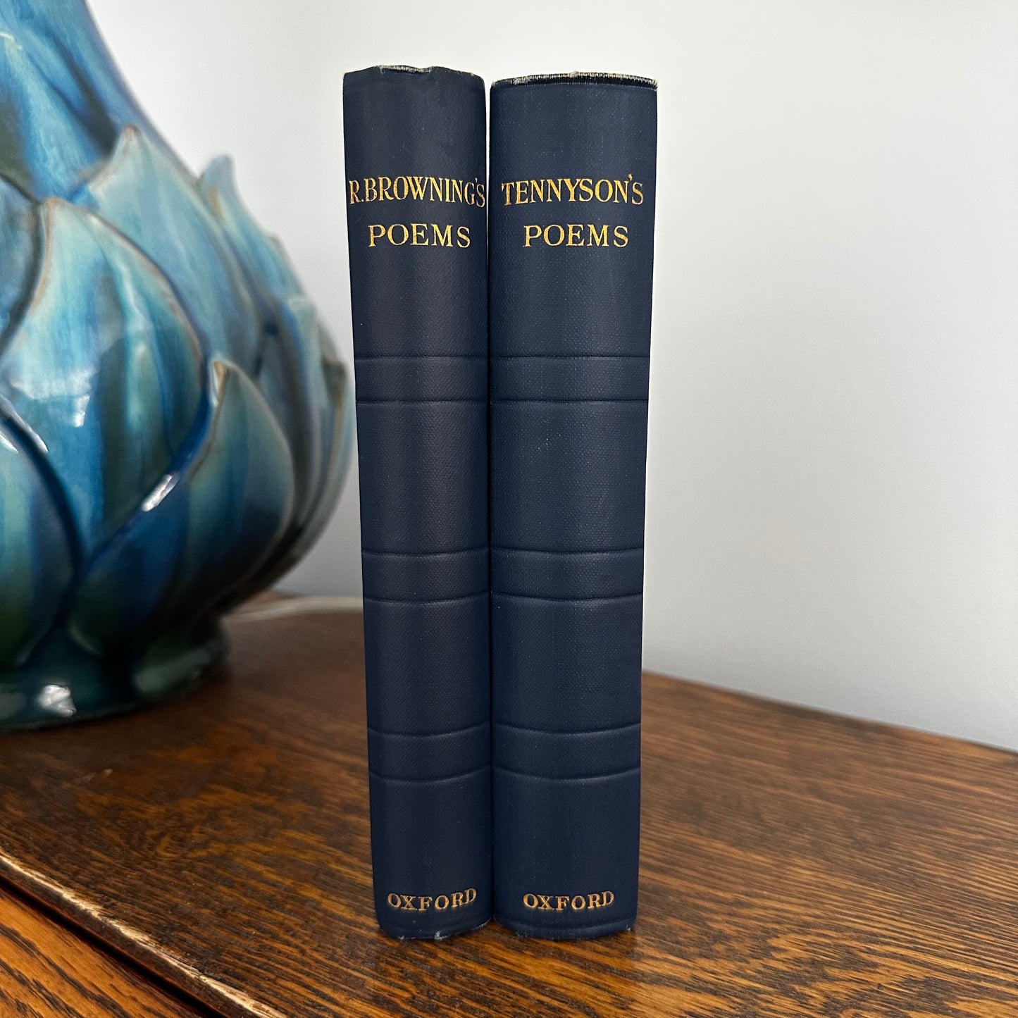 Vintage Matched Set: The Poems of Robert Browning (Oxford Univ. Press 1928) & Tennyson’s Poems 1829–1868 (Oxford Univ. Press 1926)