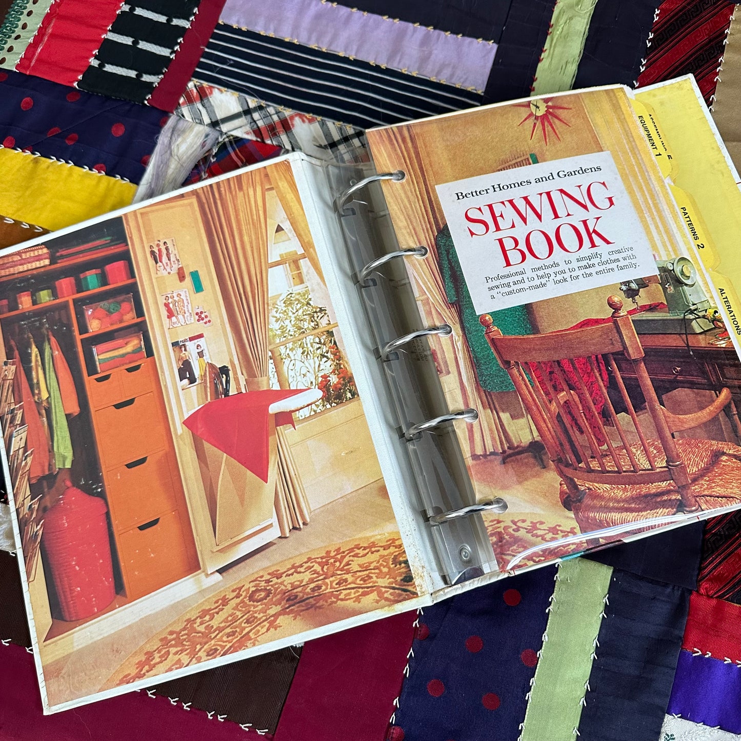 The 1970 Better Homes and Gardens Sewing Book Binder