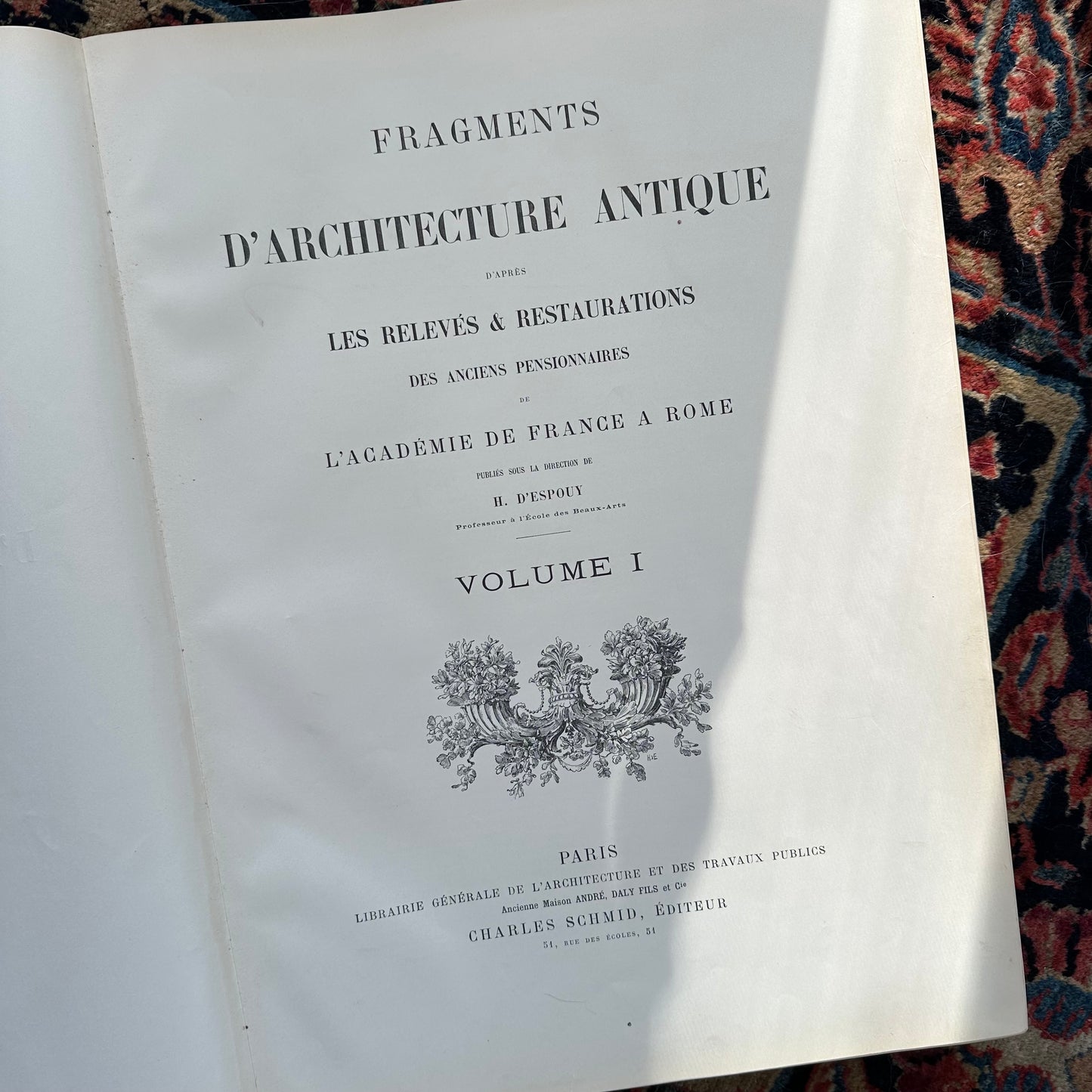 Fragments D’Architecture Antique - 2 Vol. Set - 1897 & 1905