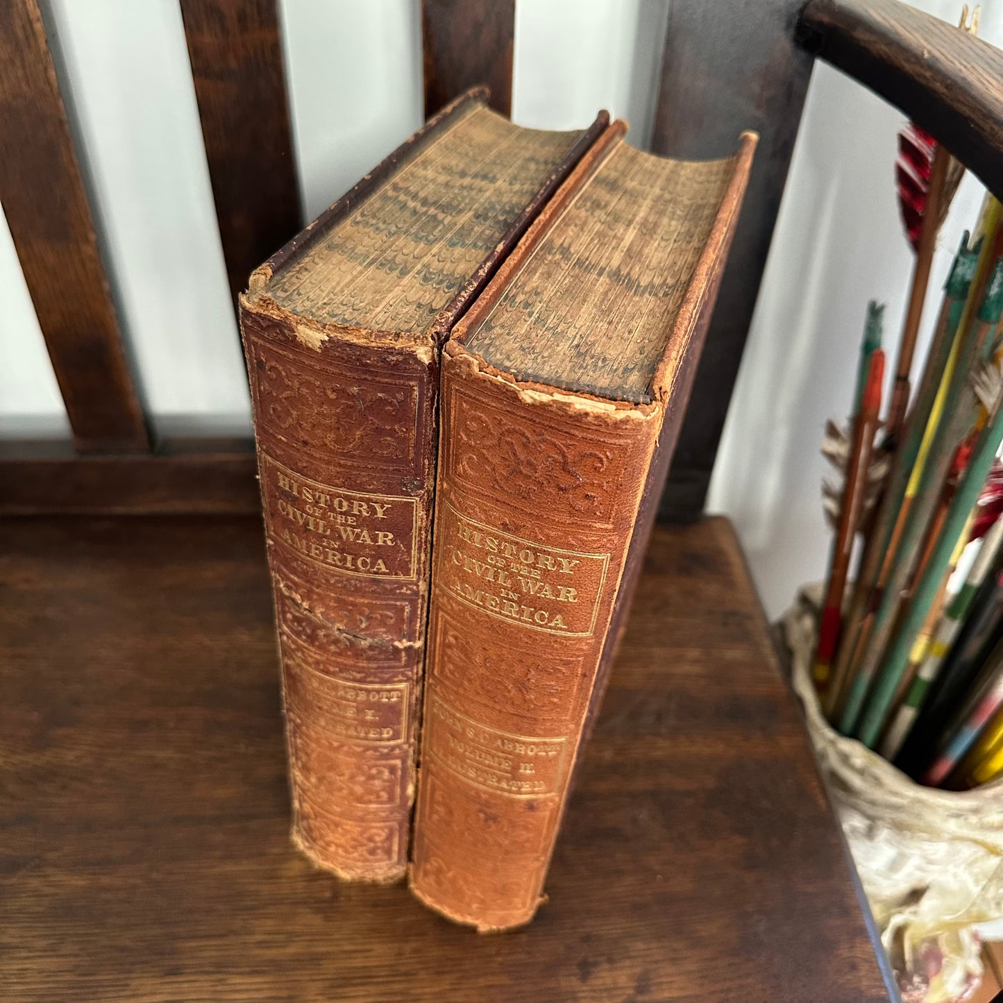 The History of the Civil War in America - A 2-Volume Leather-Bound Set - 1863-1868