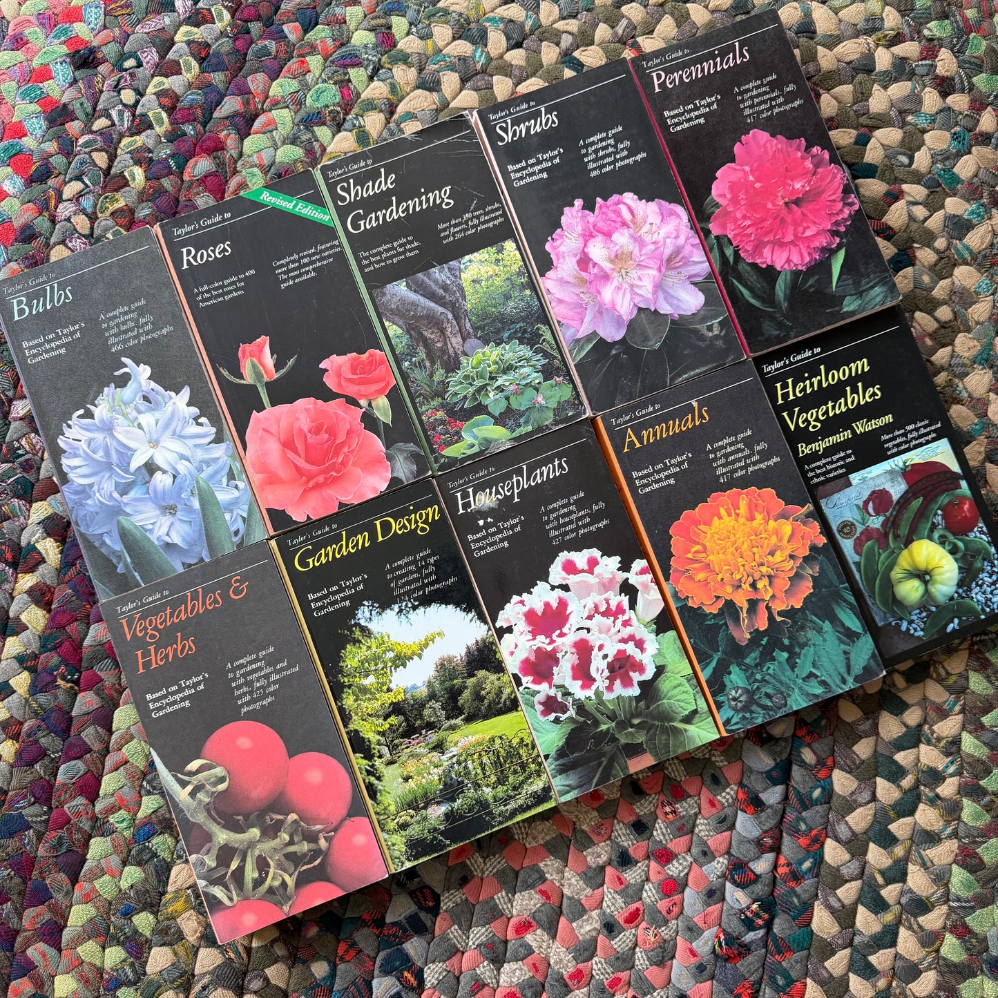 Taylor’s Guides to Gardening Set of 10 | Houghton Mifflin 1986–1996 | Bulbs Roses Herbs Houseplants Garden Design | Vintage Gardening Books