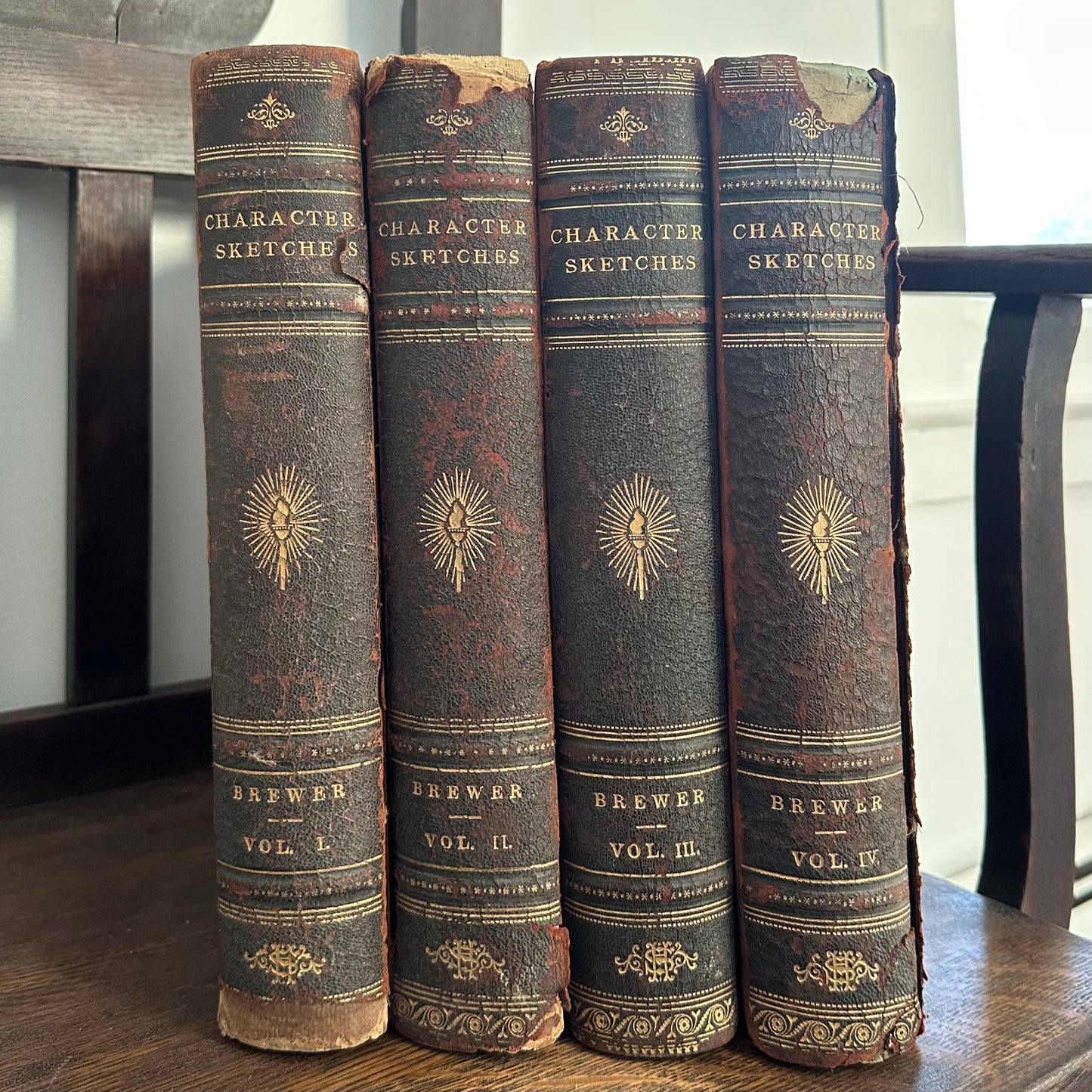 Character Sketches of Romance, Fiction and the Drama – 4-Volume Set – 1892 -1896 – Selmar Hess – Rev. E. Cobham Brewer