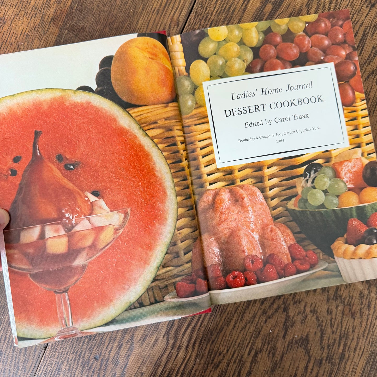 Vintage Ladies Home Journal Cookbooks - Set of 2 - Edited by Carol Truax, 1963 & 1964, Mid Century Recipes, Dessert Cookbook, Doubleday & Co.