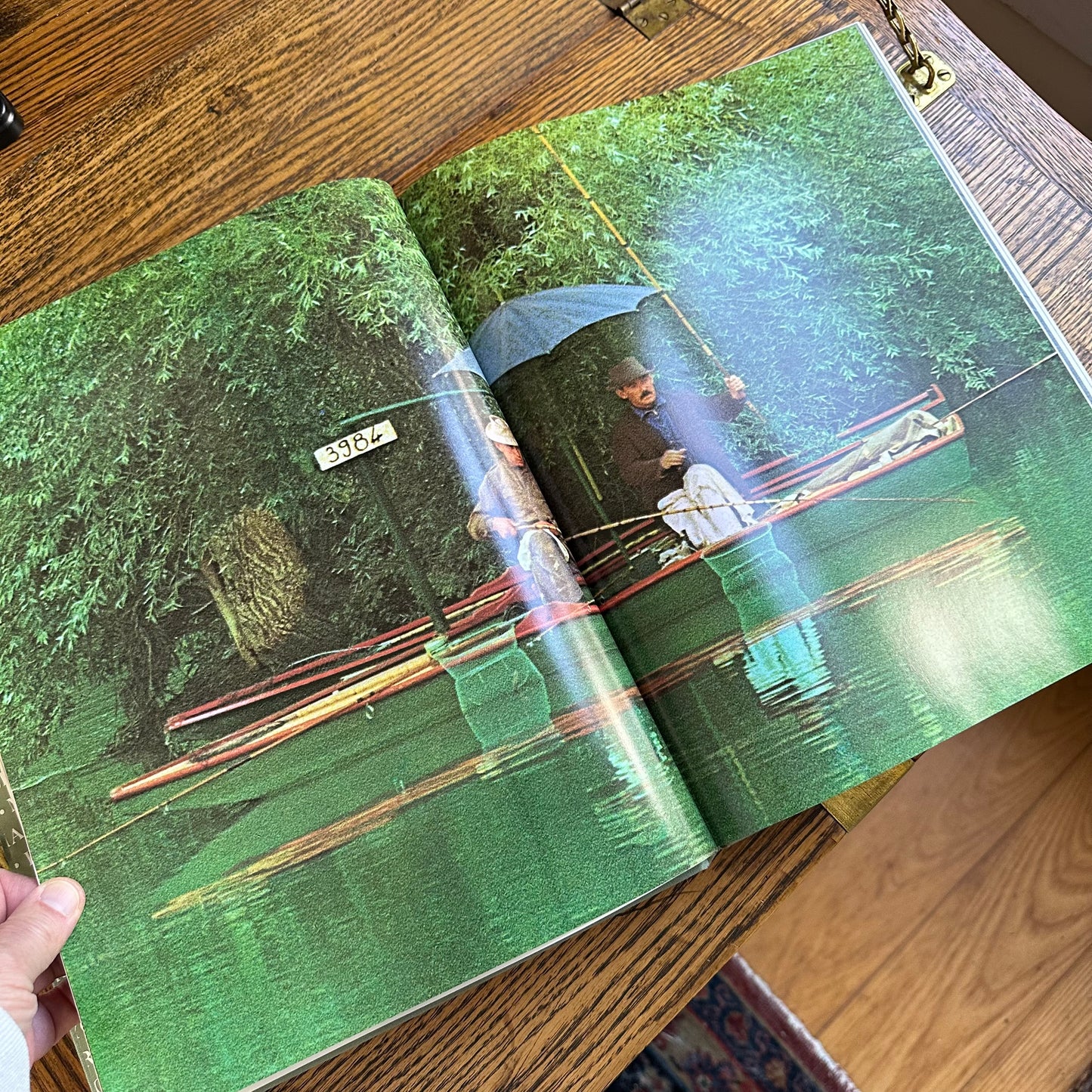 A Set of 4 Vintage Coffee Table Books in Shades of Green and Blue!