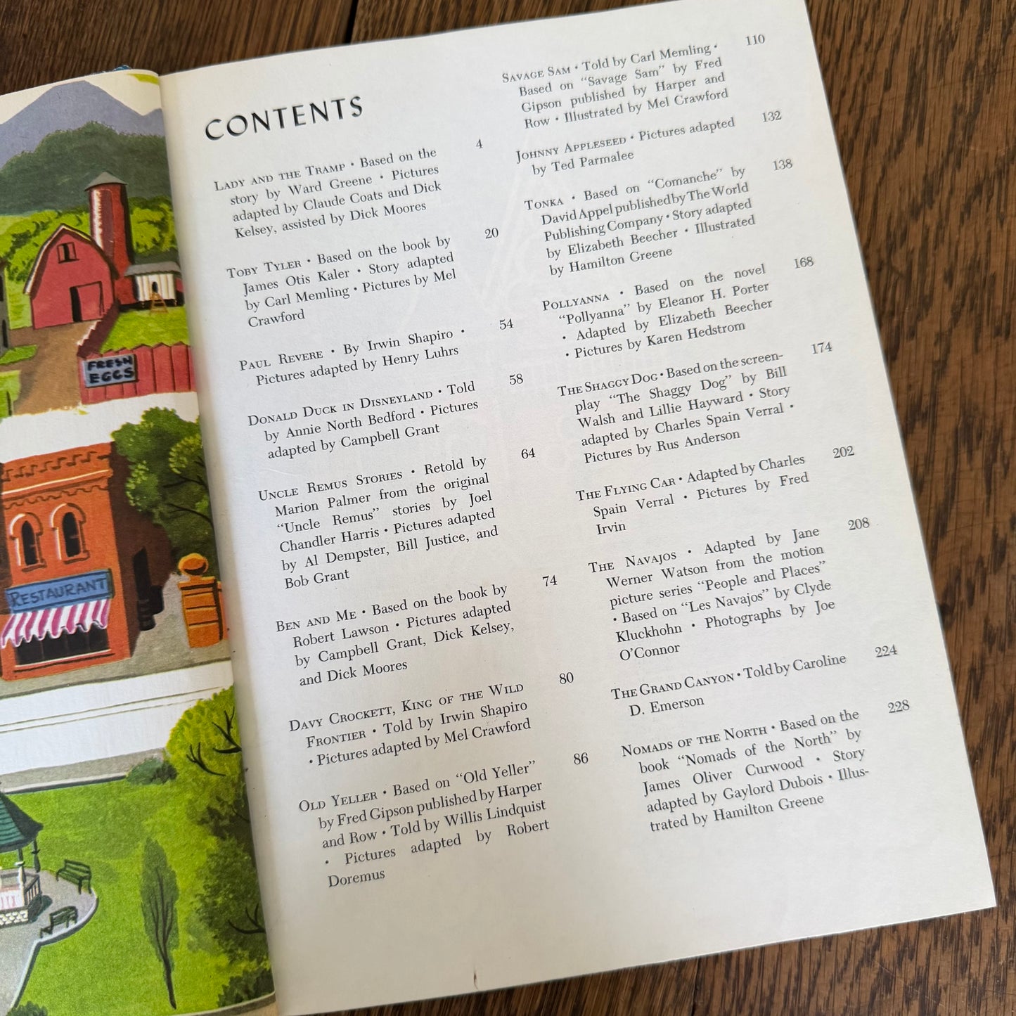 The Wonderful Worlds of Walt Disney: America 1965 Golden Press | Vintage Disney Illustrated Book 256 Pages Americana Travel Story Art Book