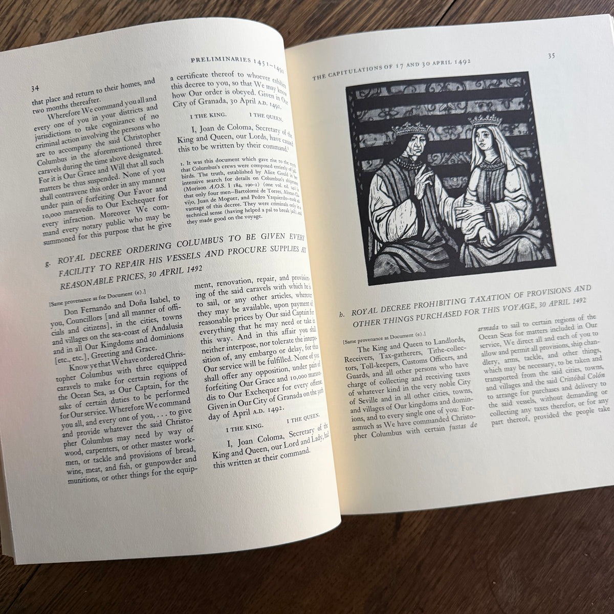 Journals & Other Documents on the Life & Voyages of Christopher Columbus, 1963 — Samuel Eliot Morison, Illustrated by Lima de Freitas | Heritage Press