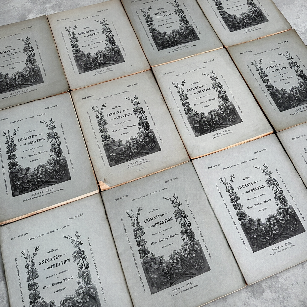 Complete 60-Part Set — Animate Creation: A Popular Edition of Our Living World, 1885-1898
