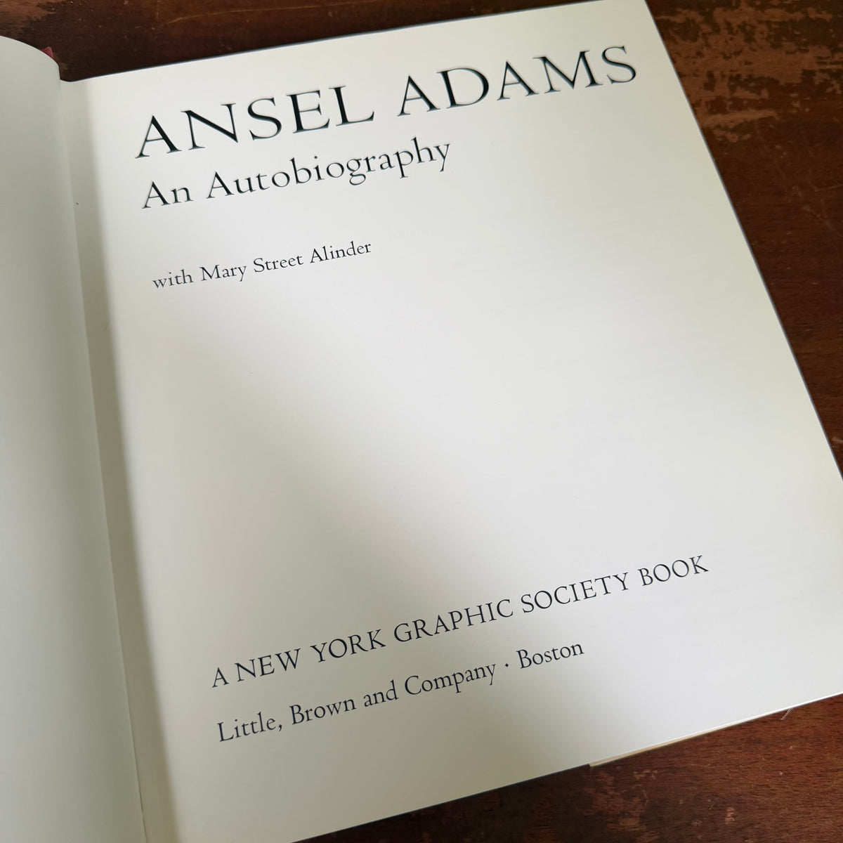 Ansel Adams An Autobiography - 1985 Second Printing  - Vintage Photography Coffee Table Book