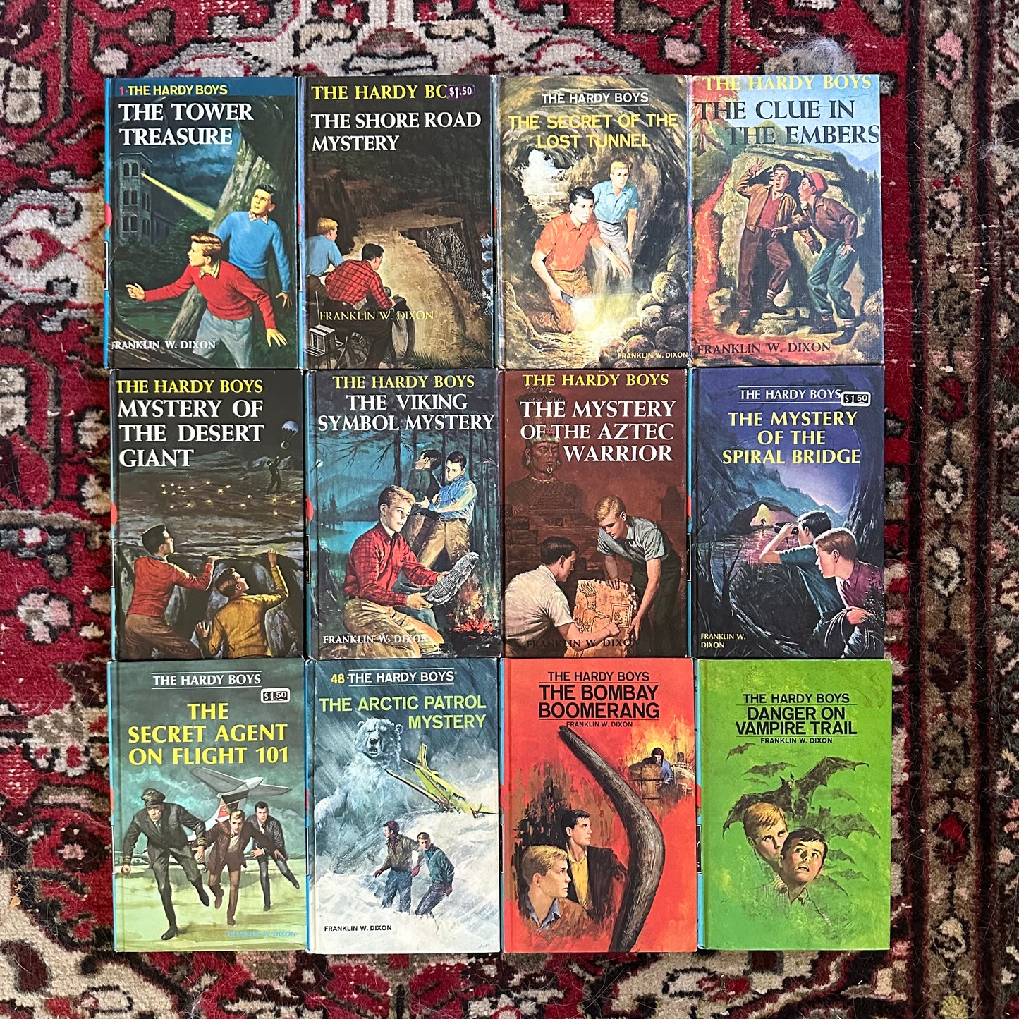 Set of 12 Vintage Hardy Boys Series Books