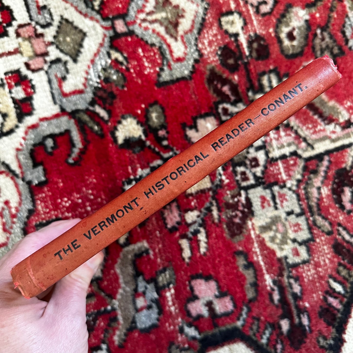 1895 Vermont Historical Reader for Primary Schools by Edward Conant — Illustrated VT Geography & Civil Government Antique Schoolbook