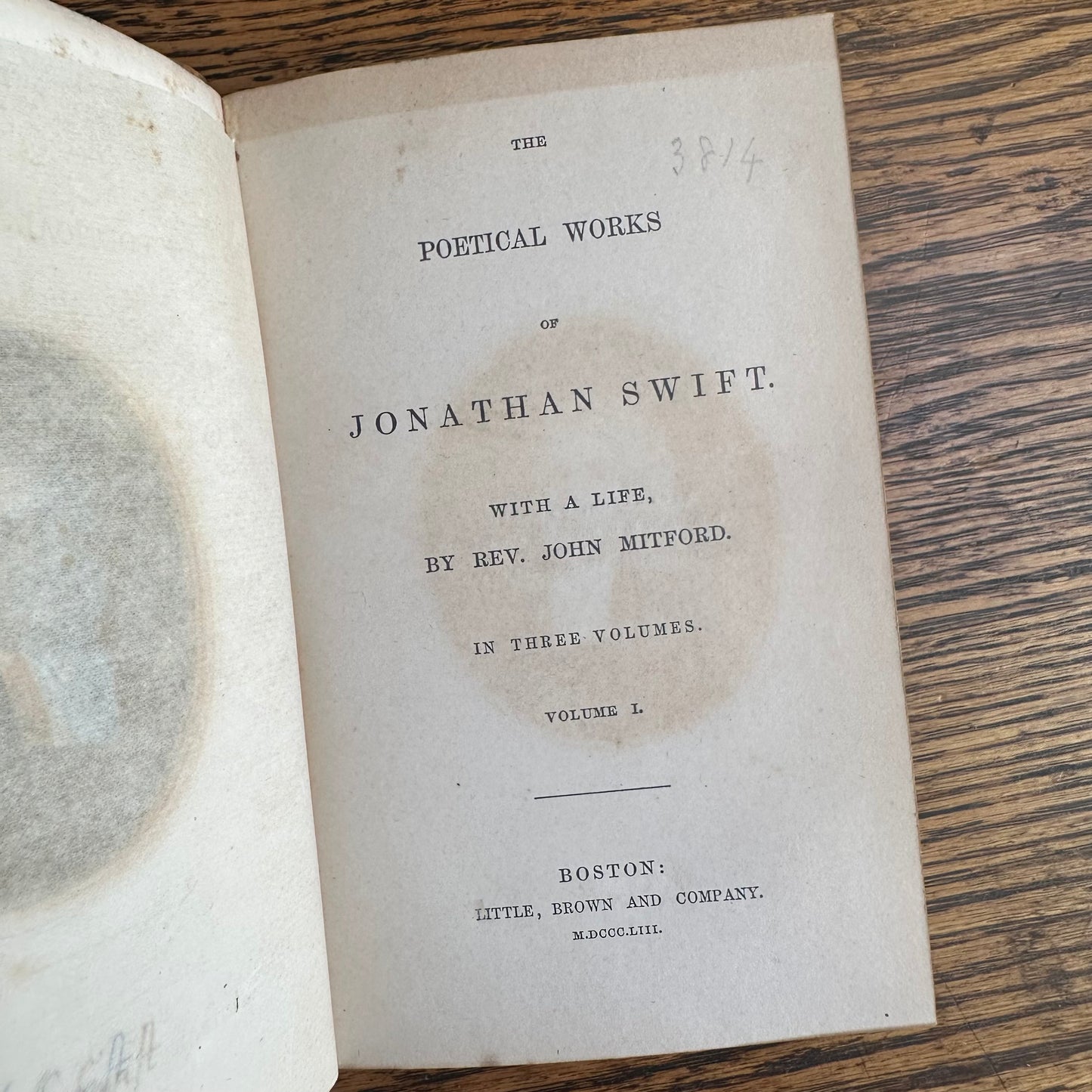 Collection of 19 Volumes from The British Poets Series - 1854-59