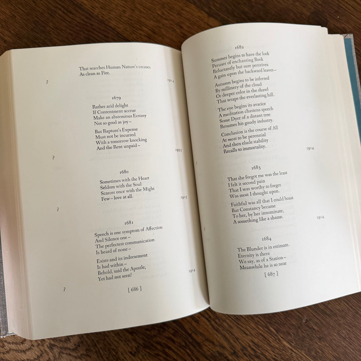 The Complete Poems of Emily Dickinson, Edited by Thomas H. Johnson, 1960 - Little Brown, 1,775 Poems