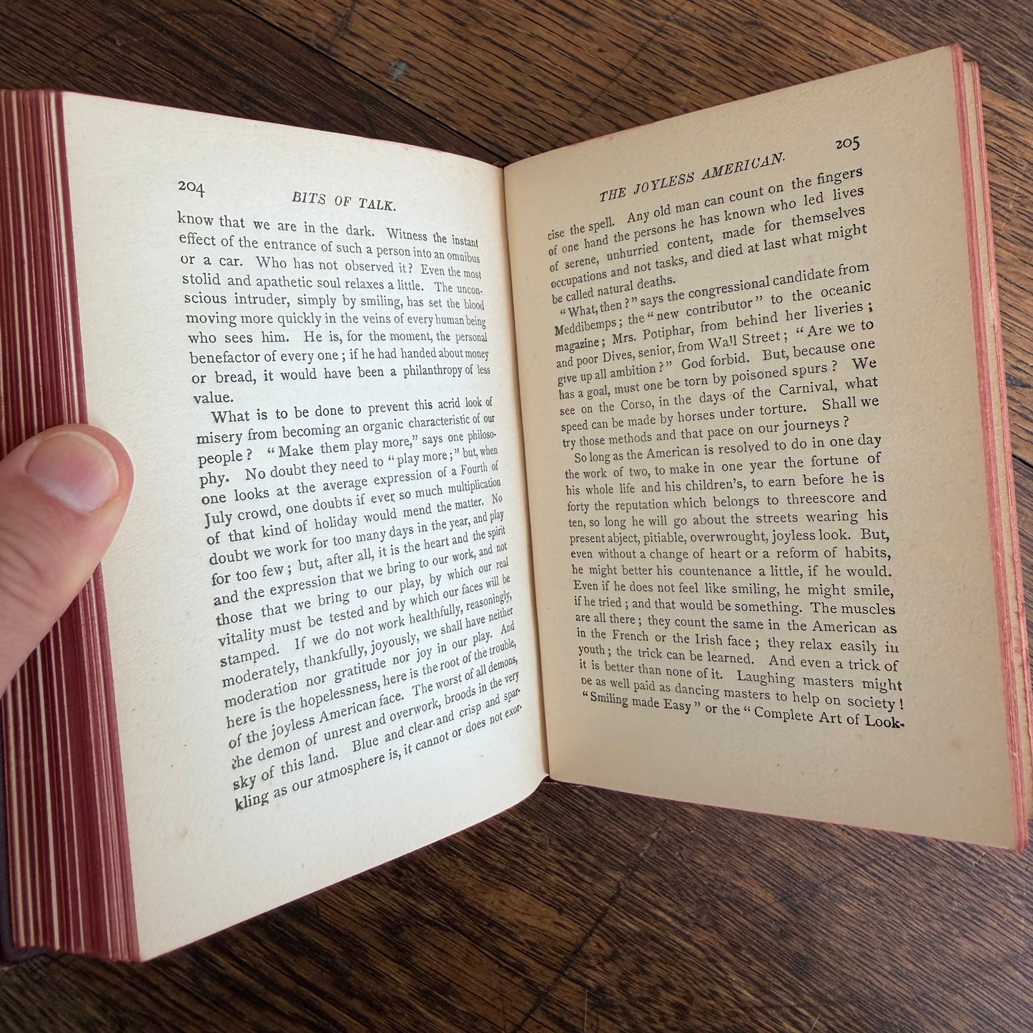 5 Antique Victorian Era Self Help Books in Red - 1880-1912
