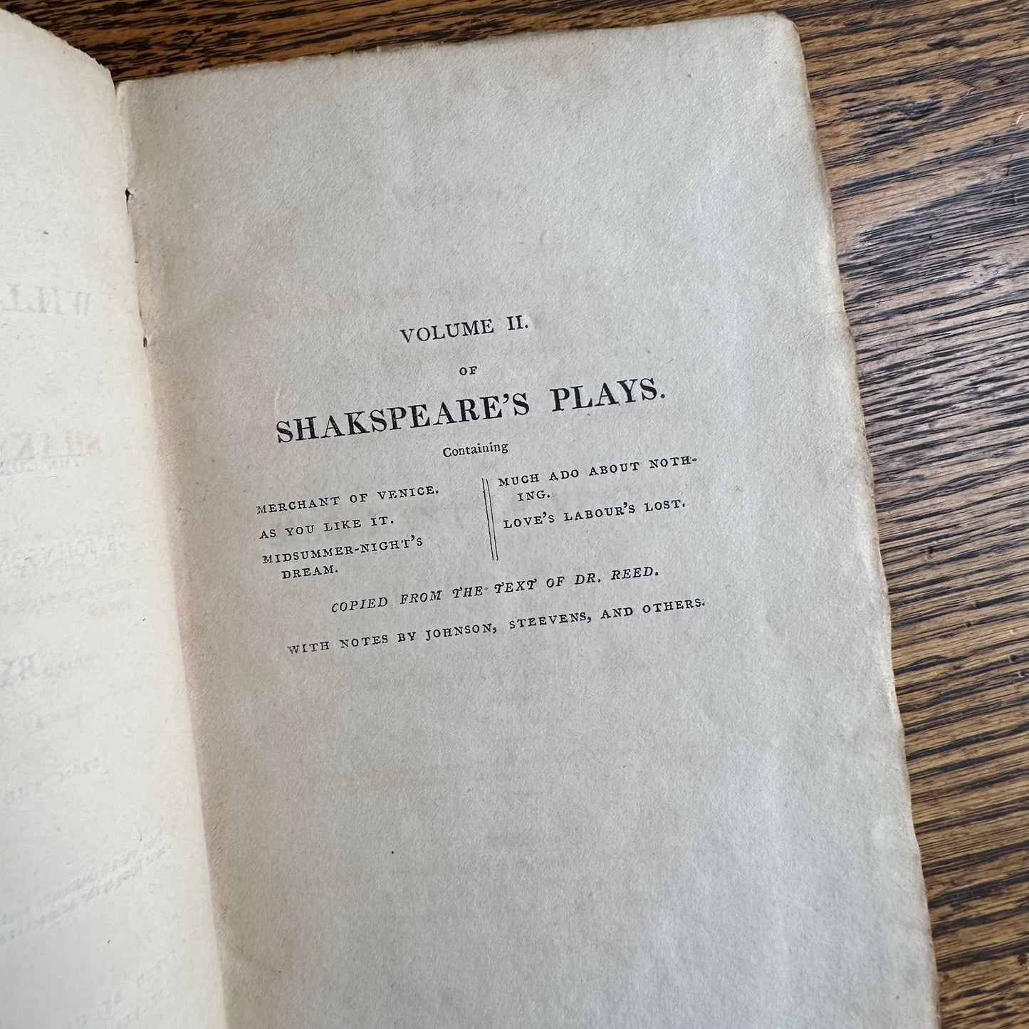 1810-1812 Complete Set of 9 Vols: The Plays of William Shakspeare